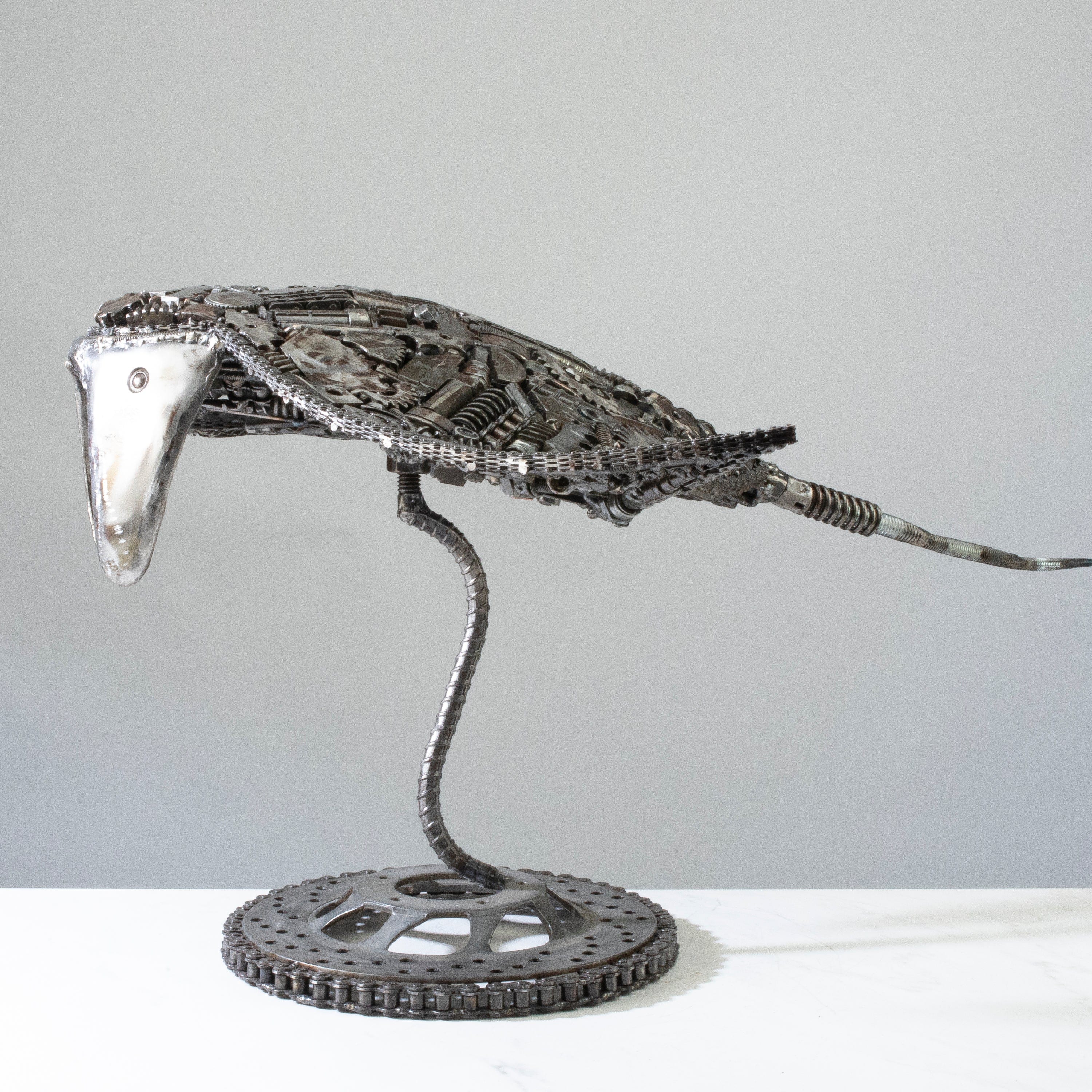 Kalifano Recycled Metal Art 25" Stingray Recycled Metal Art Sculpture RMS-SR62x34-PK