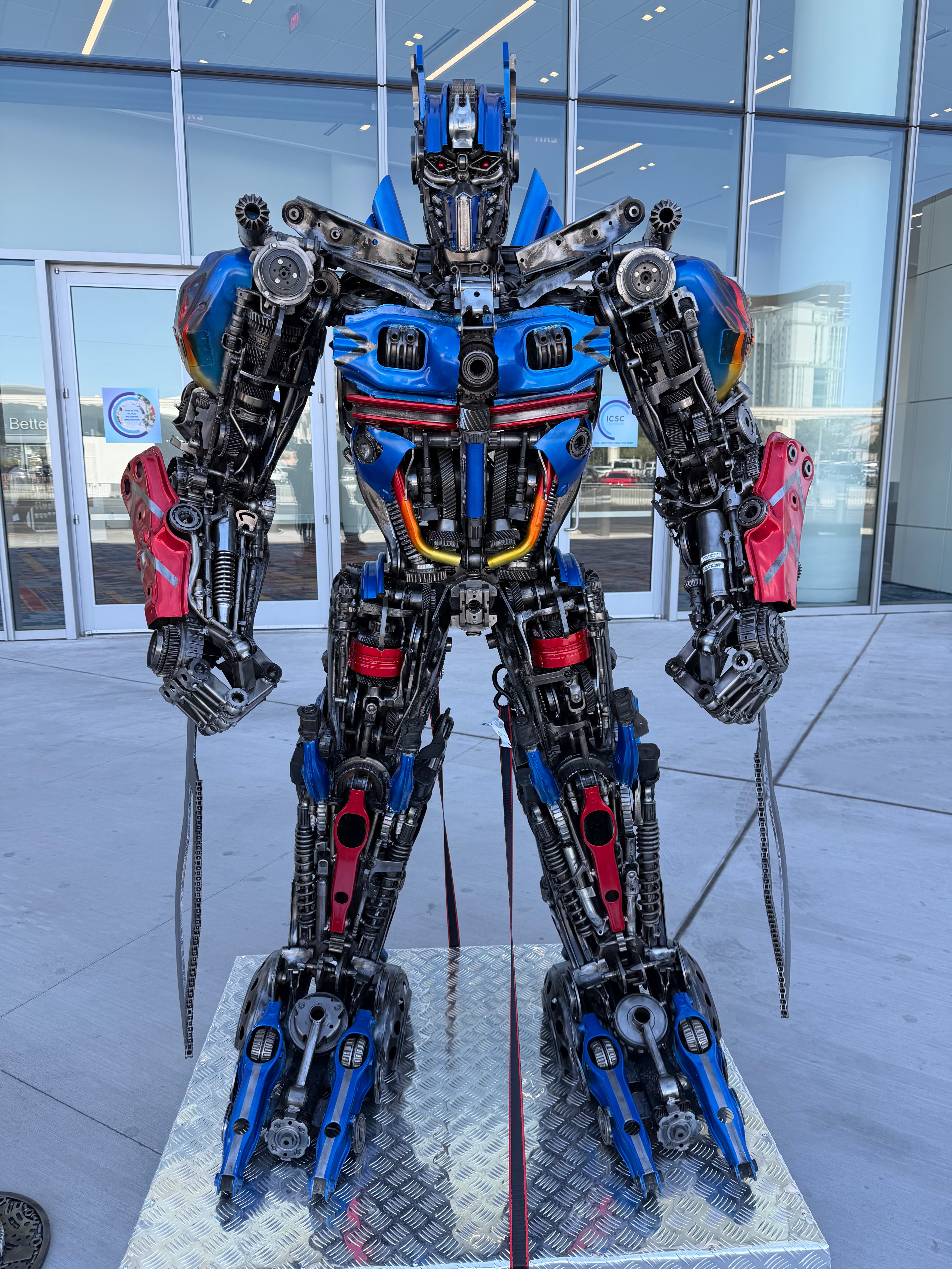 79" Optimus Prime Inspired Recycled Metal Art Sculpture