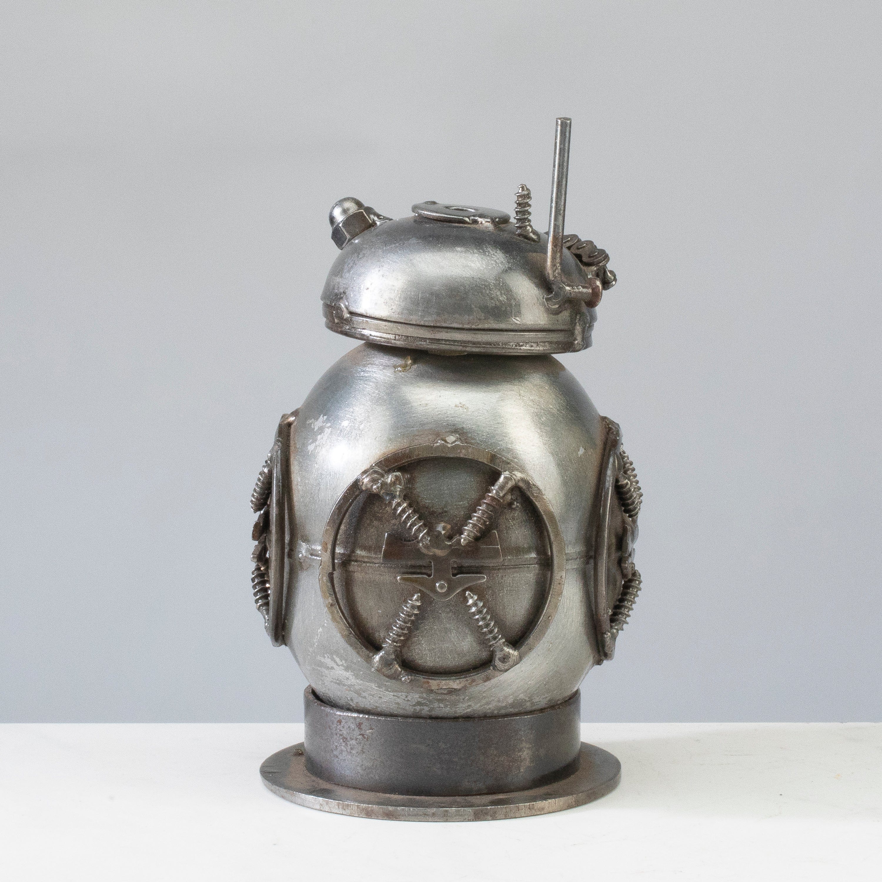 Kalifano Recycled Metal Art BB8 Star Wars Inspired Recycled Metal Sculpture RMS-250BB8-N