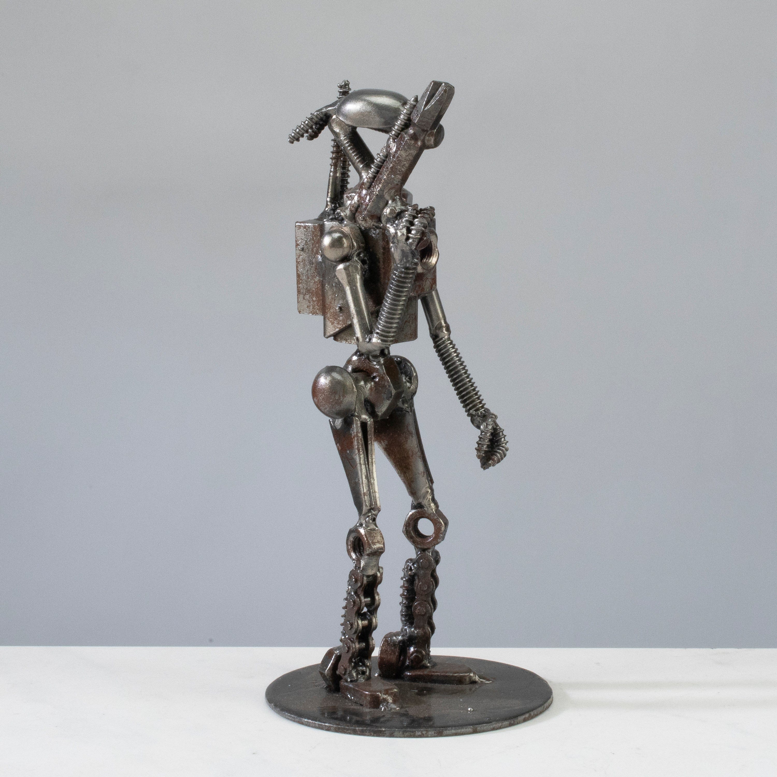 Kalifano Recycled Metal Art Droid Star Wars Inspired Recycled Metal Sculpture RMS-250DR-N