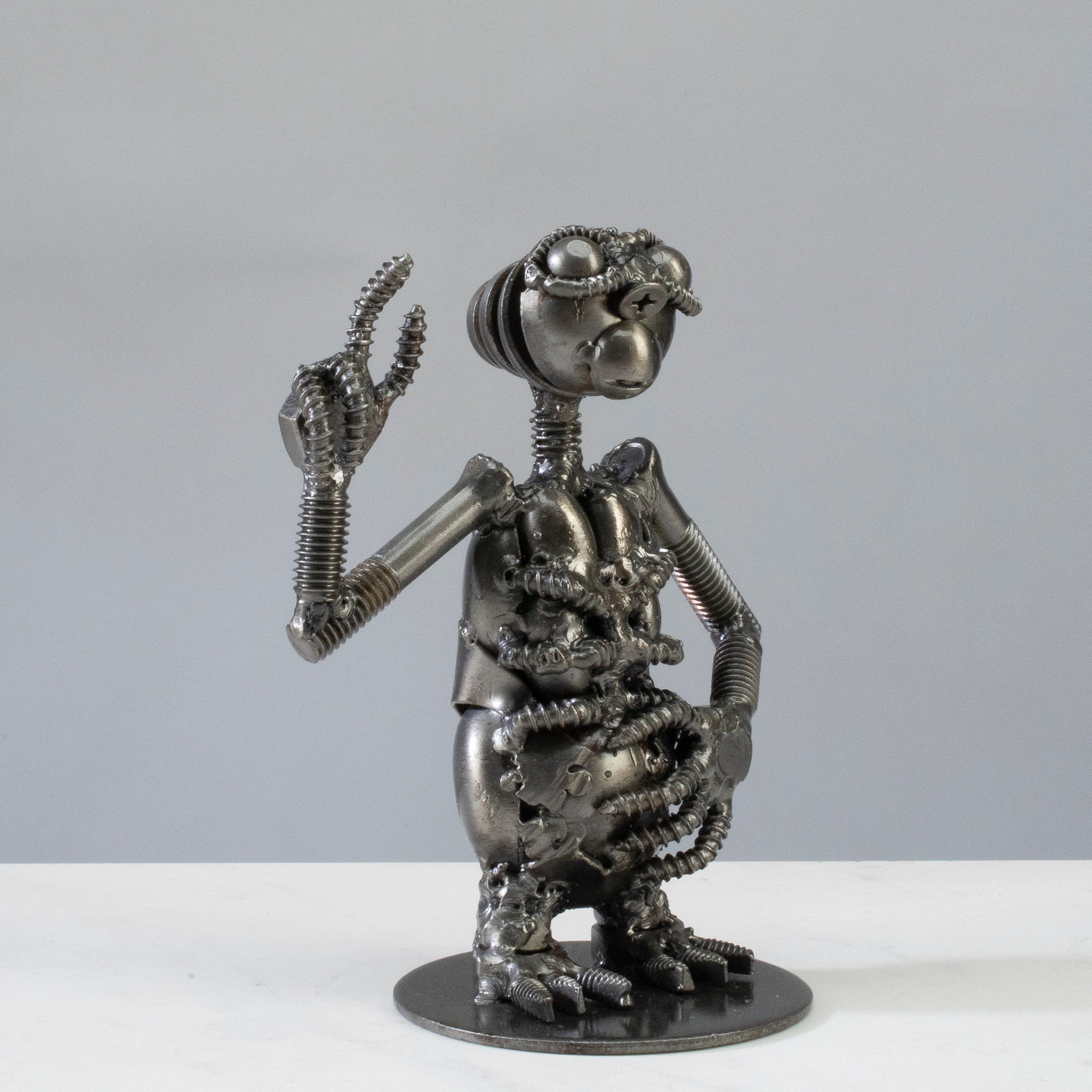 Kalifano Recycled Metal Art ET Inspired Recycled Metal Sculpture RMS-300ET-N