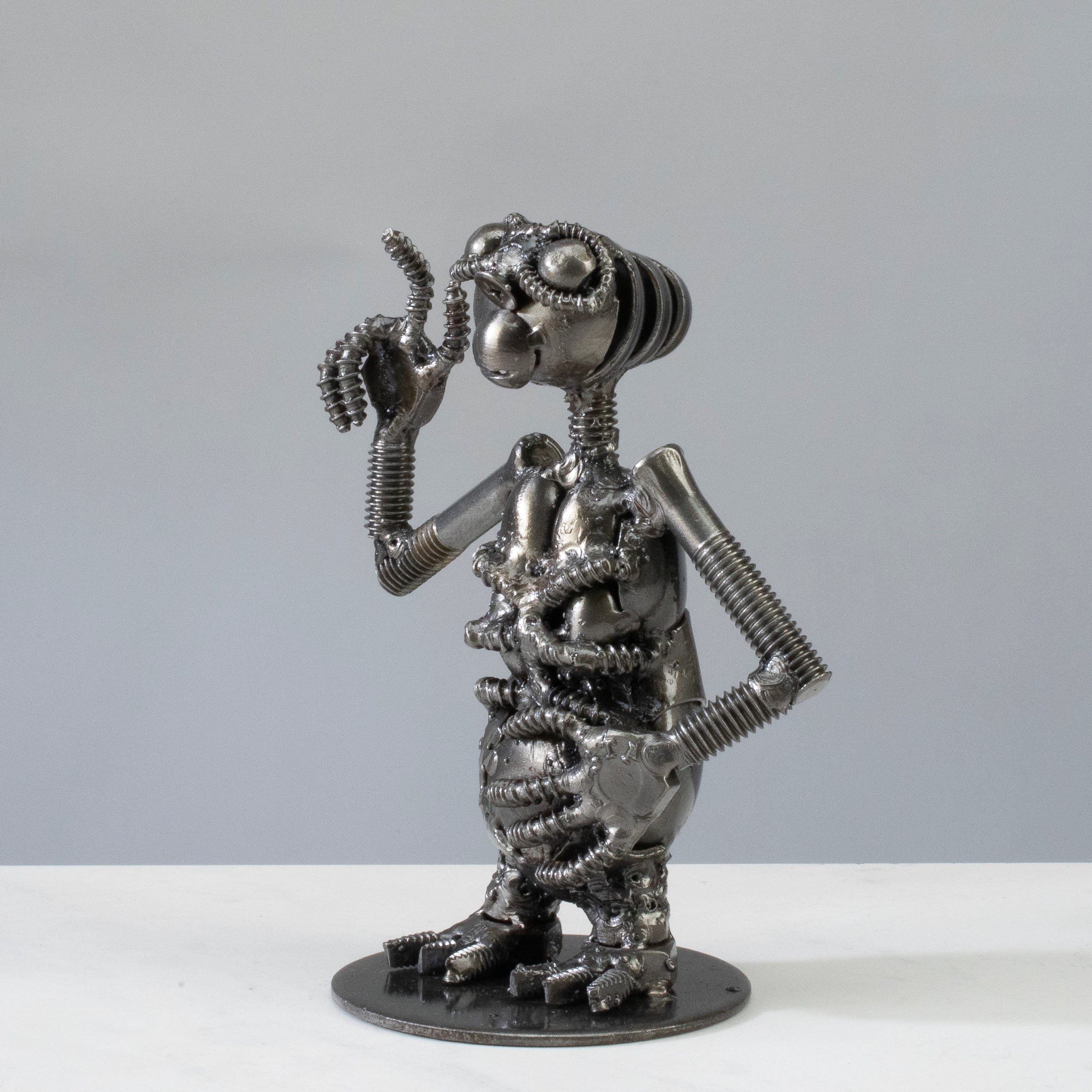Kalifano Recycled Metal Art ET Inspired Recycled Metal Sculpture RMS-300ET-N