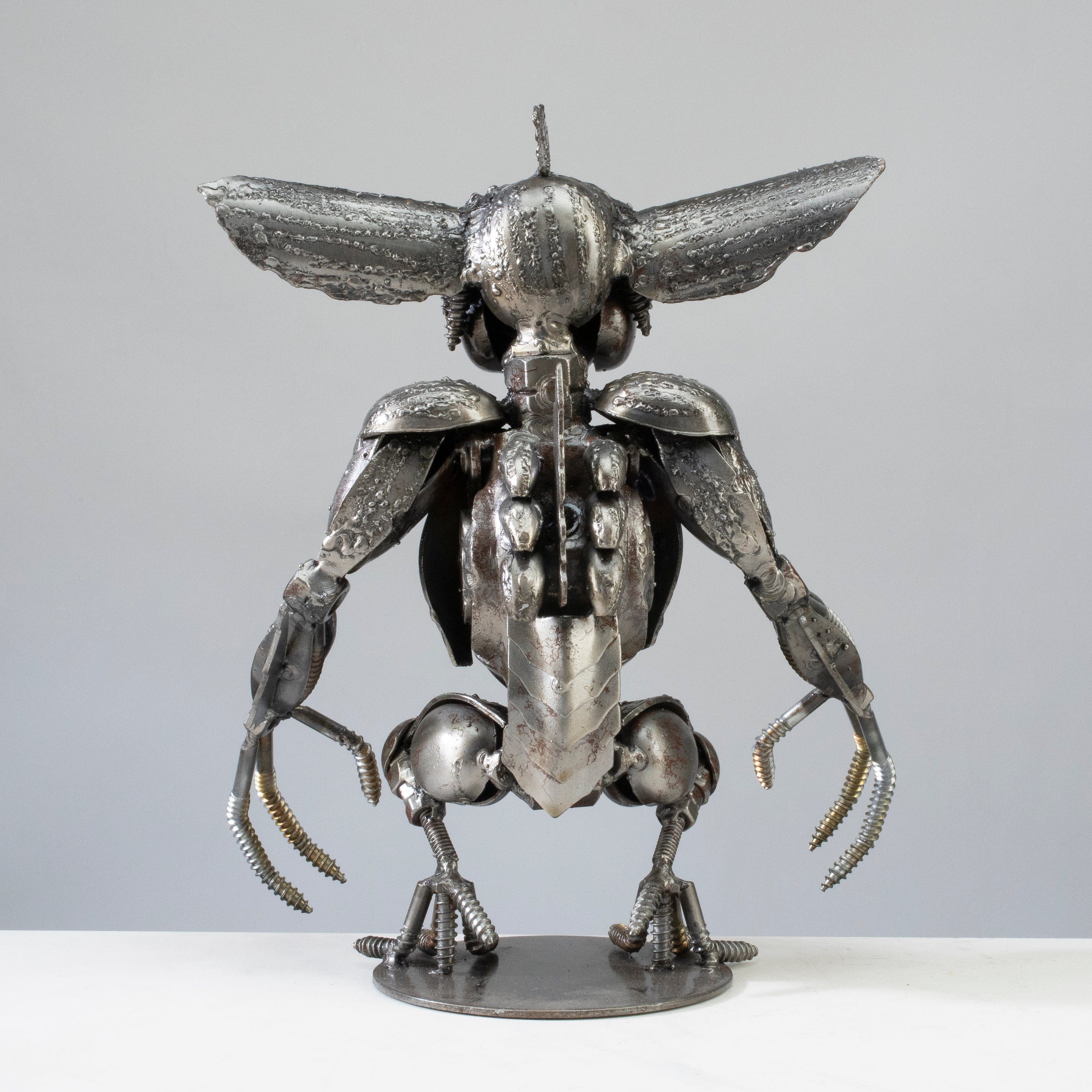 Kalifano Recycled Metal Art Gremlin Inspired Recycled Metal Sculpture RMS-600GRM-N