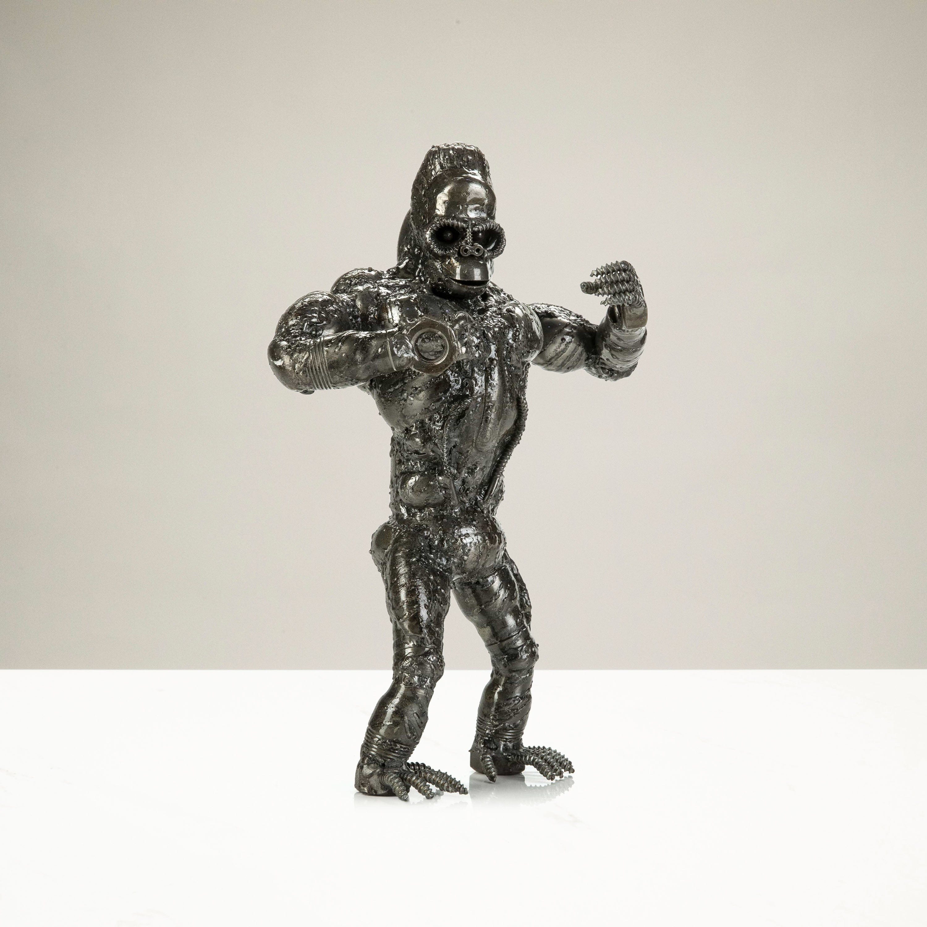 Kalifano Recycled Metal Art King Kong Inspired Recycled Metal Sculpture RMS-800KK-N