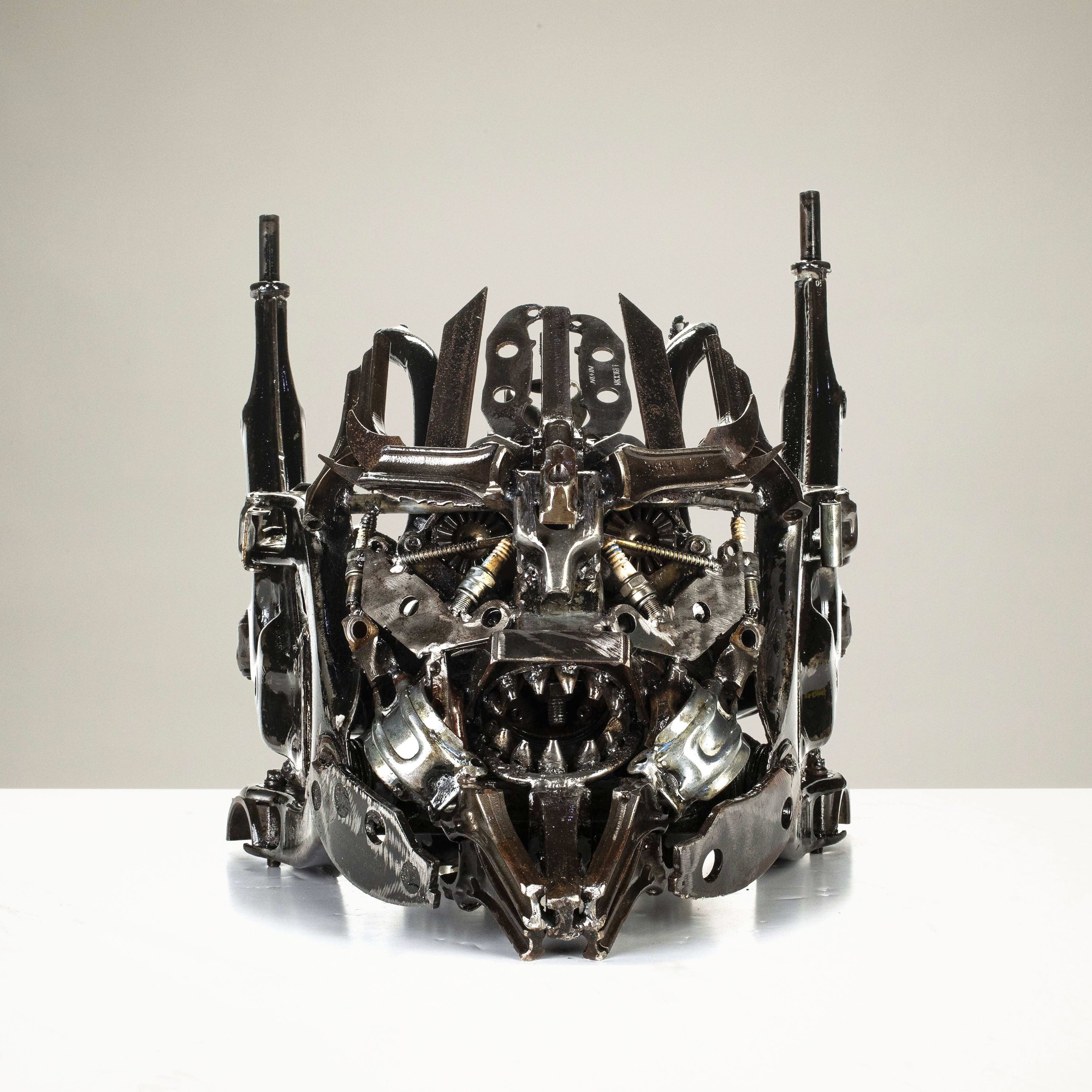 Kalifano Recycled Metal Art Megatron Head Inspired Recycled Metal Art Sculpture RMS-HEAD-M