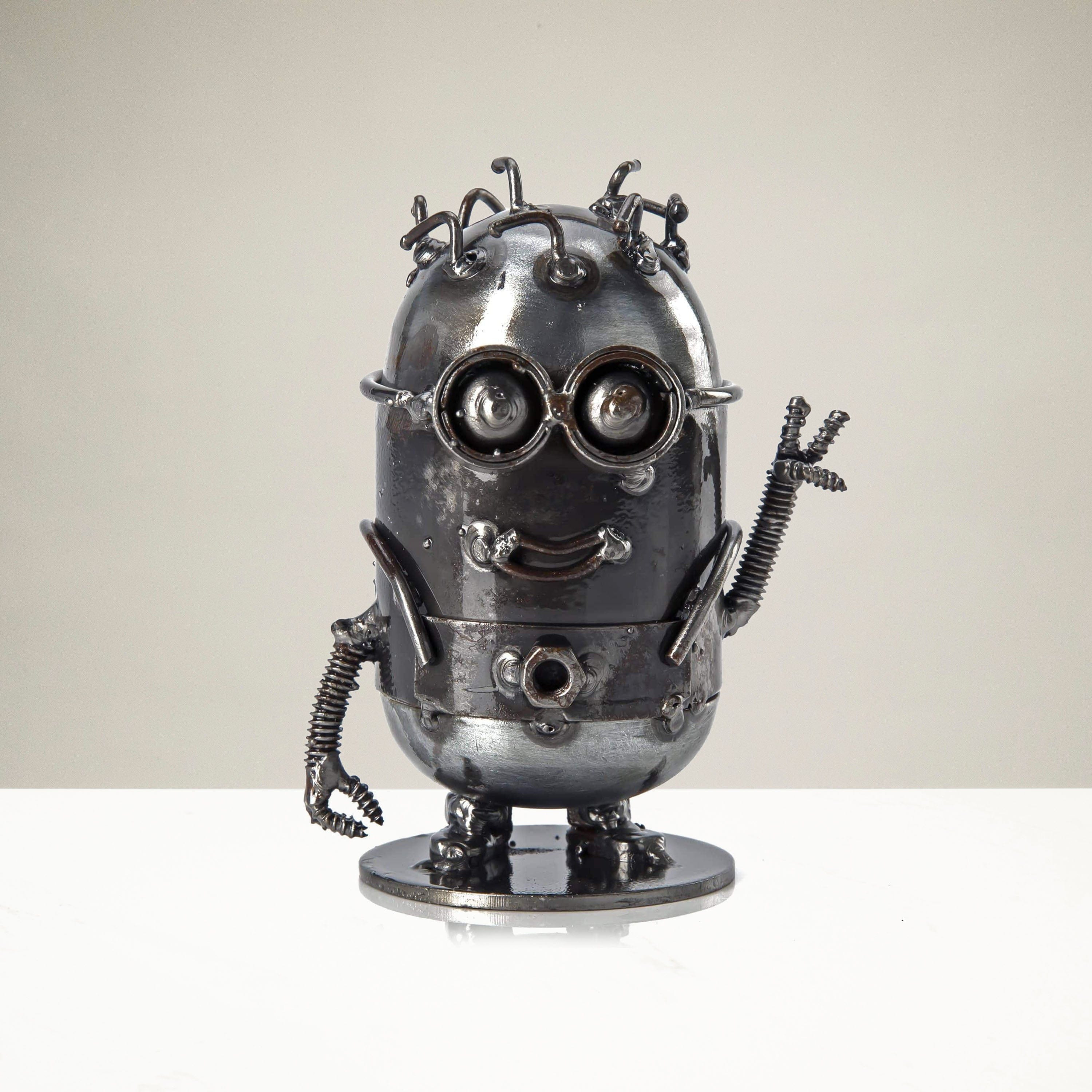 Kalifano Recycled Metal Art Minion Victory Inspired Recycled Metal Sculpture RMS-250MV-N