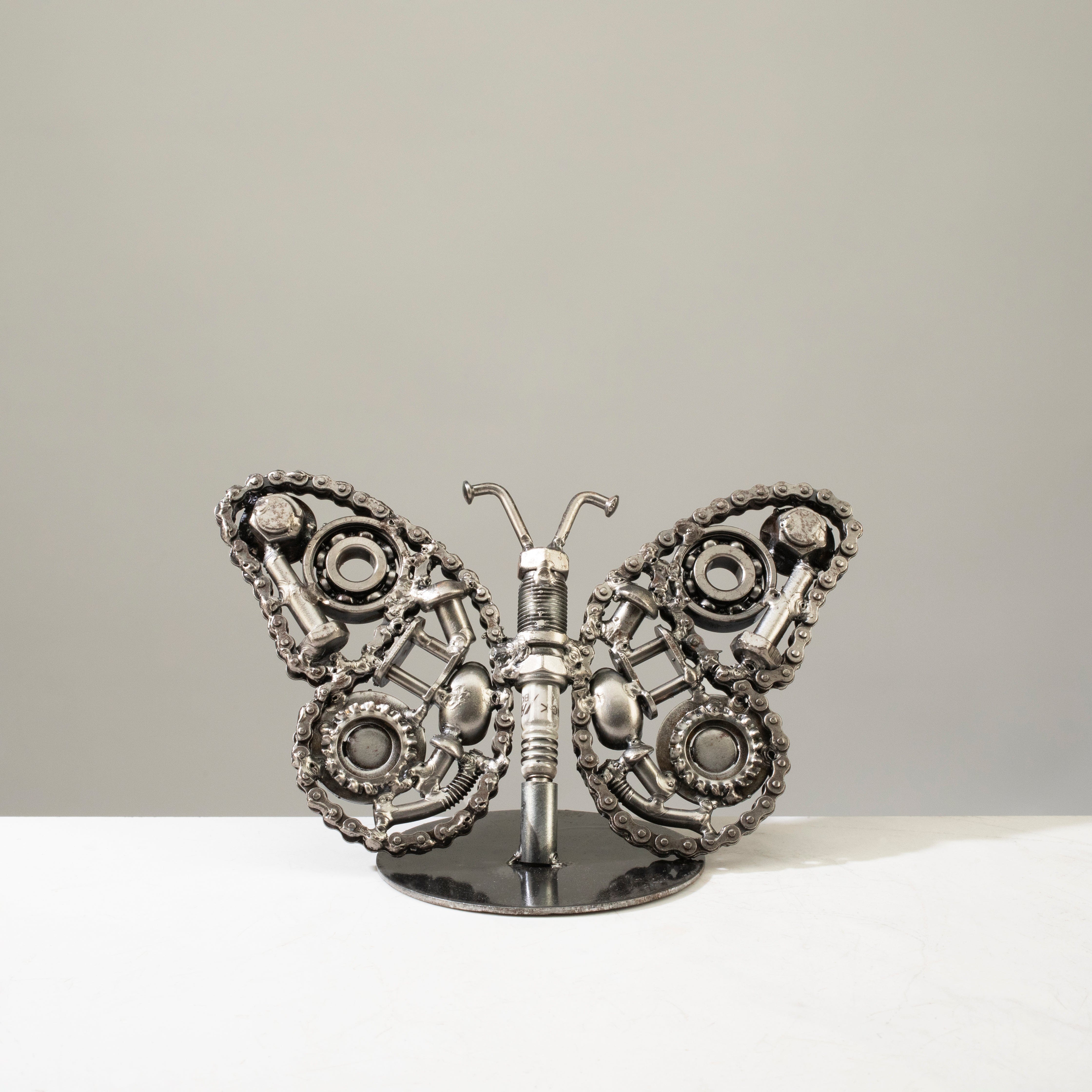 Kalifano Recycled Metal Art Monarch Butterfly Recycled Metal Sculpture RMS-200MB-N