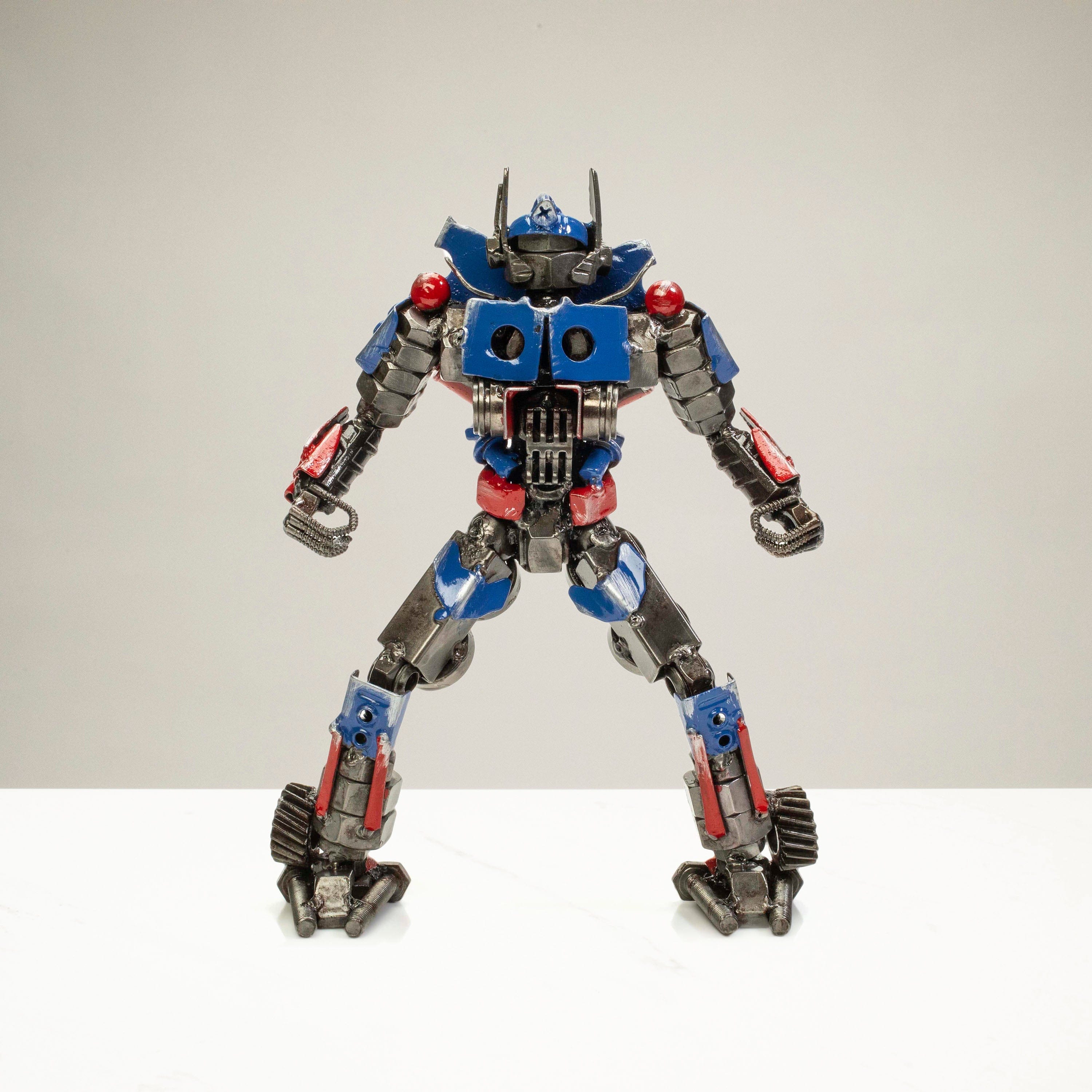 KALIFANO Recycled Metal Art Optimus Prime Inspired Recycled Metal Sculpture Original RMS-700OPA-N