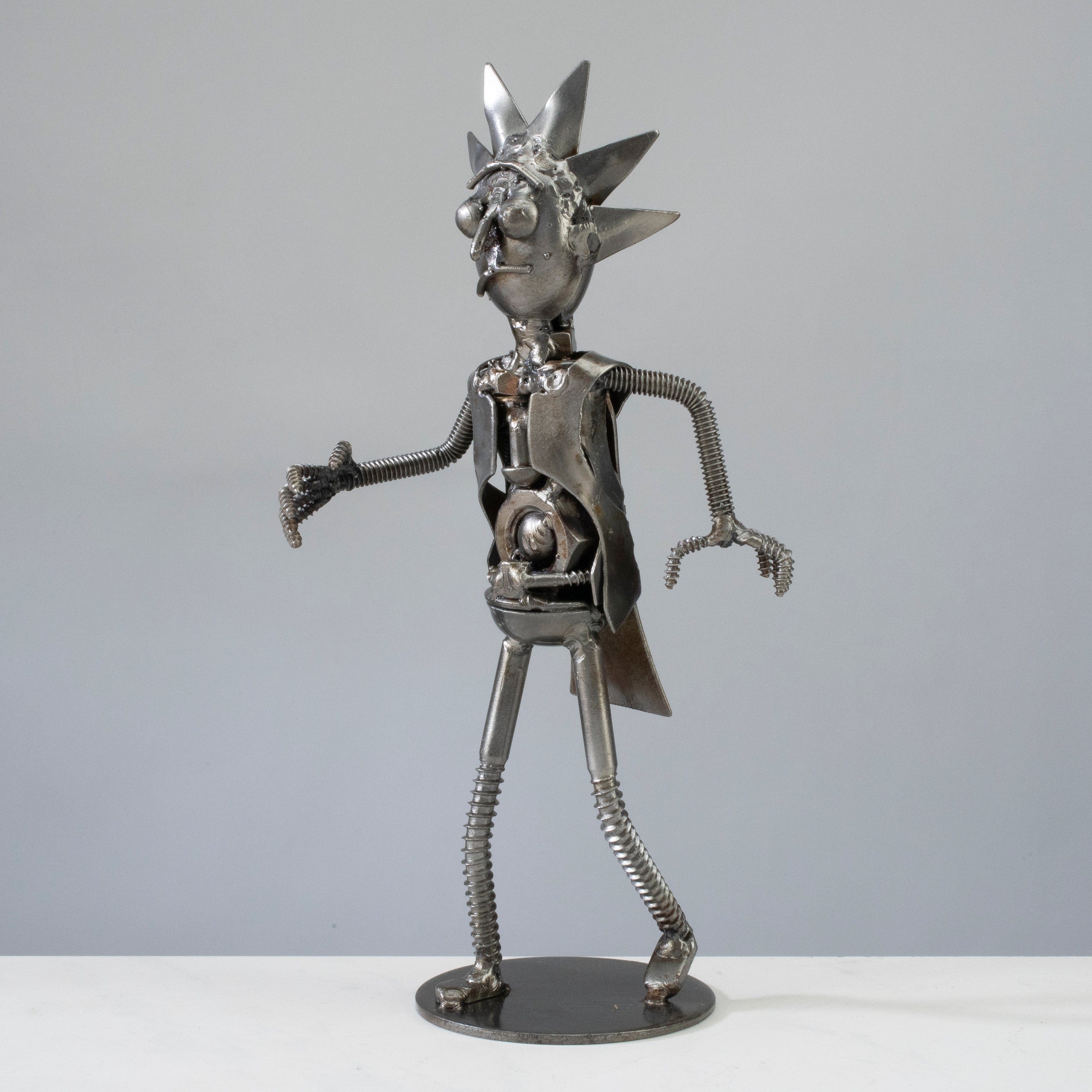 Kalifano Recycled Metal Art Rick & Morty Inspired Recycled Metal Sculpture RMS-300RK-N