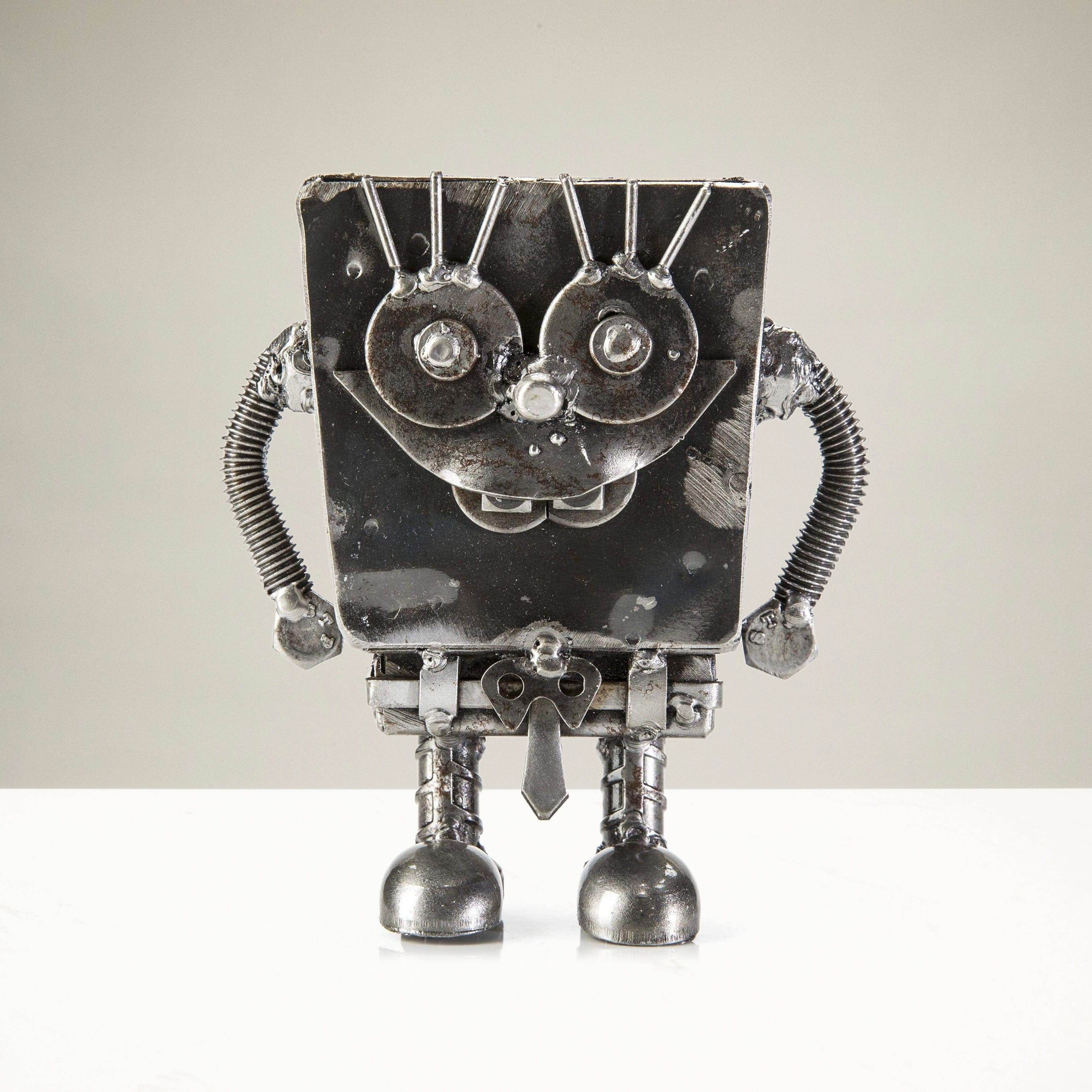 Kalifano Recycled Metal Art SpongeBob Inspired Recycled Metal Sculpture RMS-400SB-N