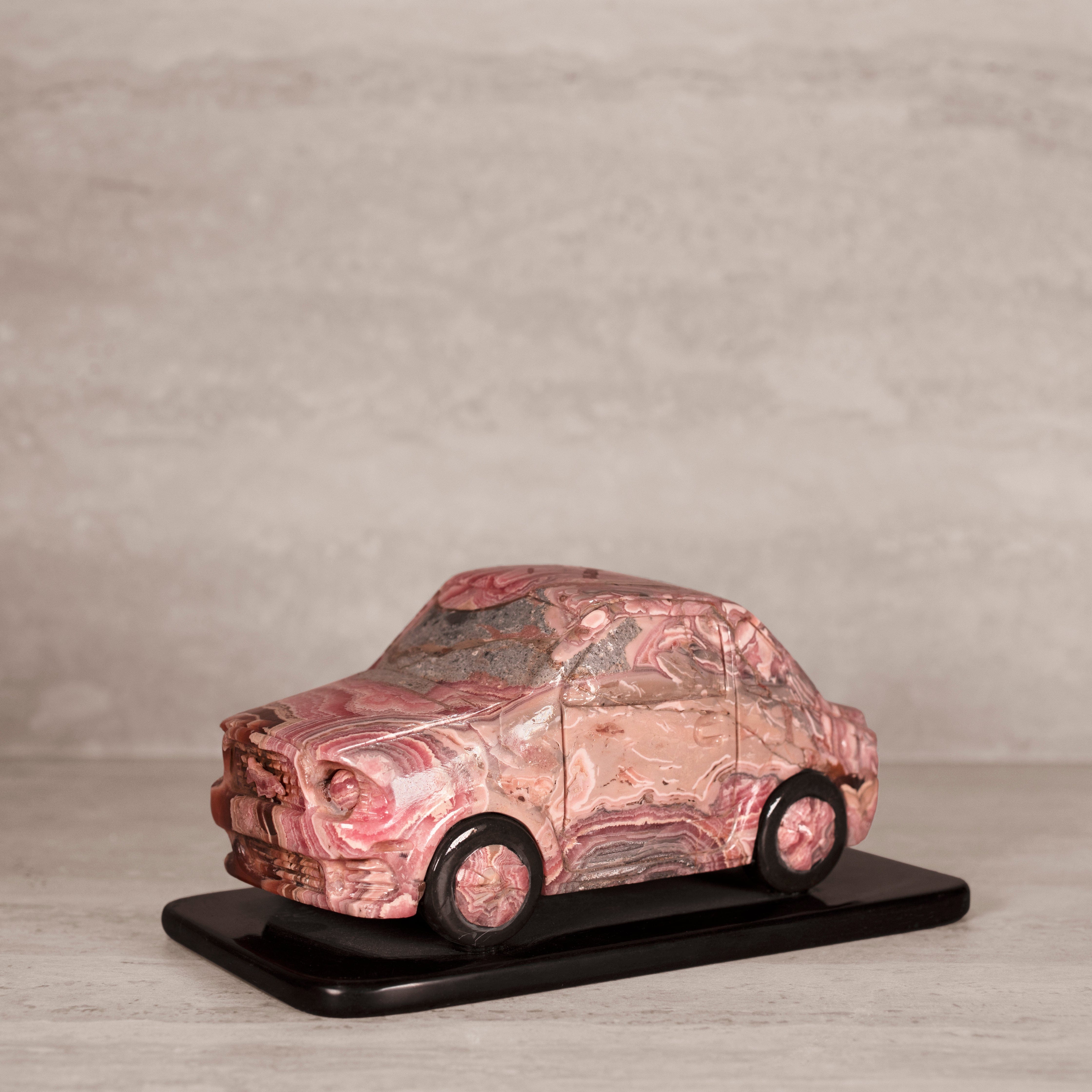 Kalifano Rhodochrosite Rhodochrosite Car Carving from Argentina - 8" / 3,360 g RC10800.002