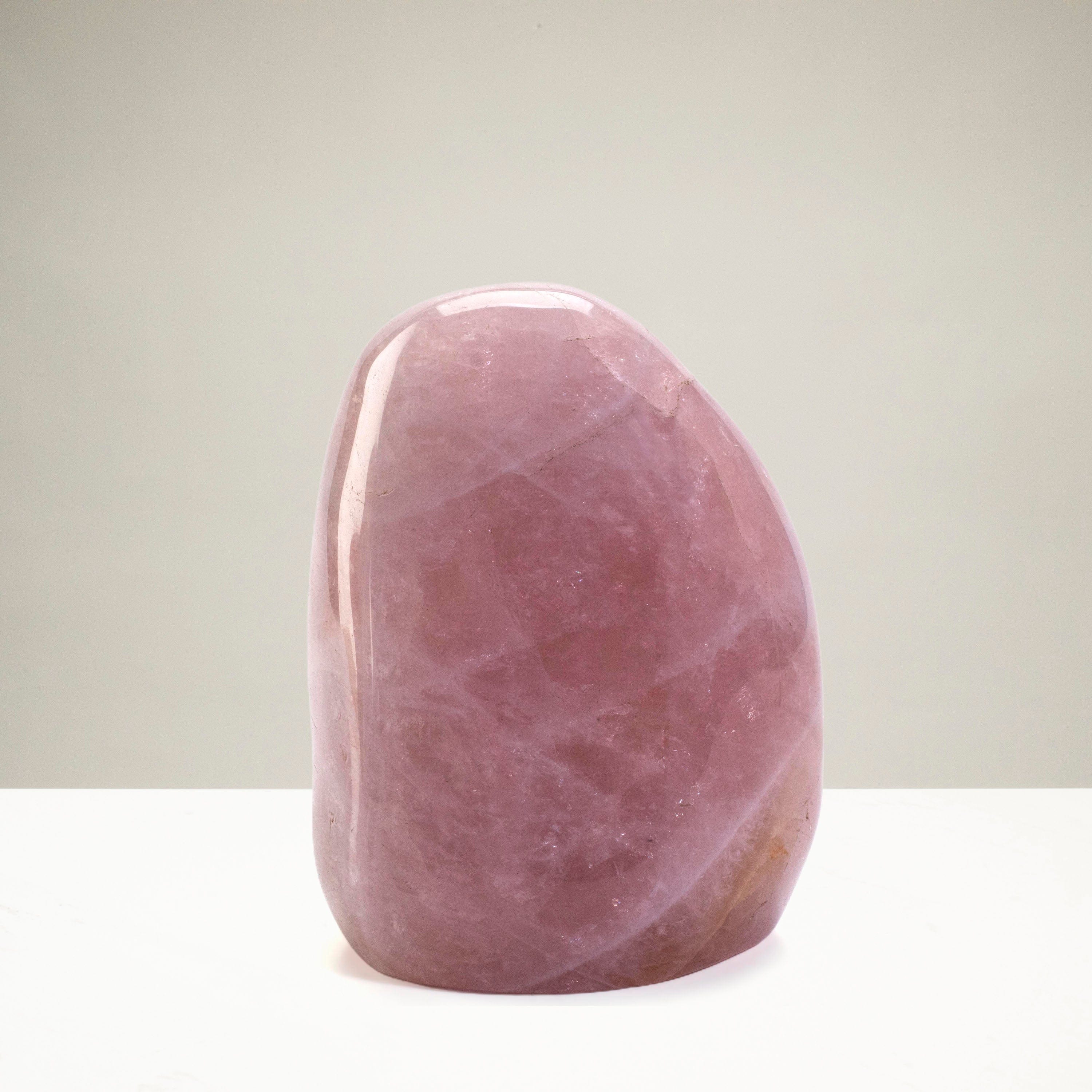 Kalifano Rose Quartz Rose Quartz Freeform Cut Base -4.5" / 1,275g CB700-RQ