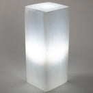 Square Selenite Lamp from Morocco - 8