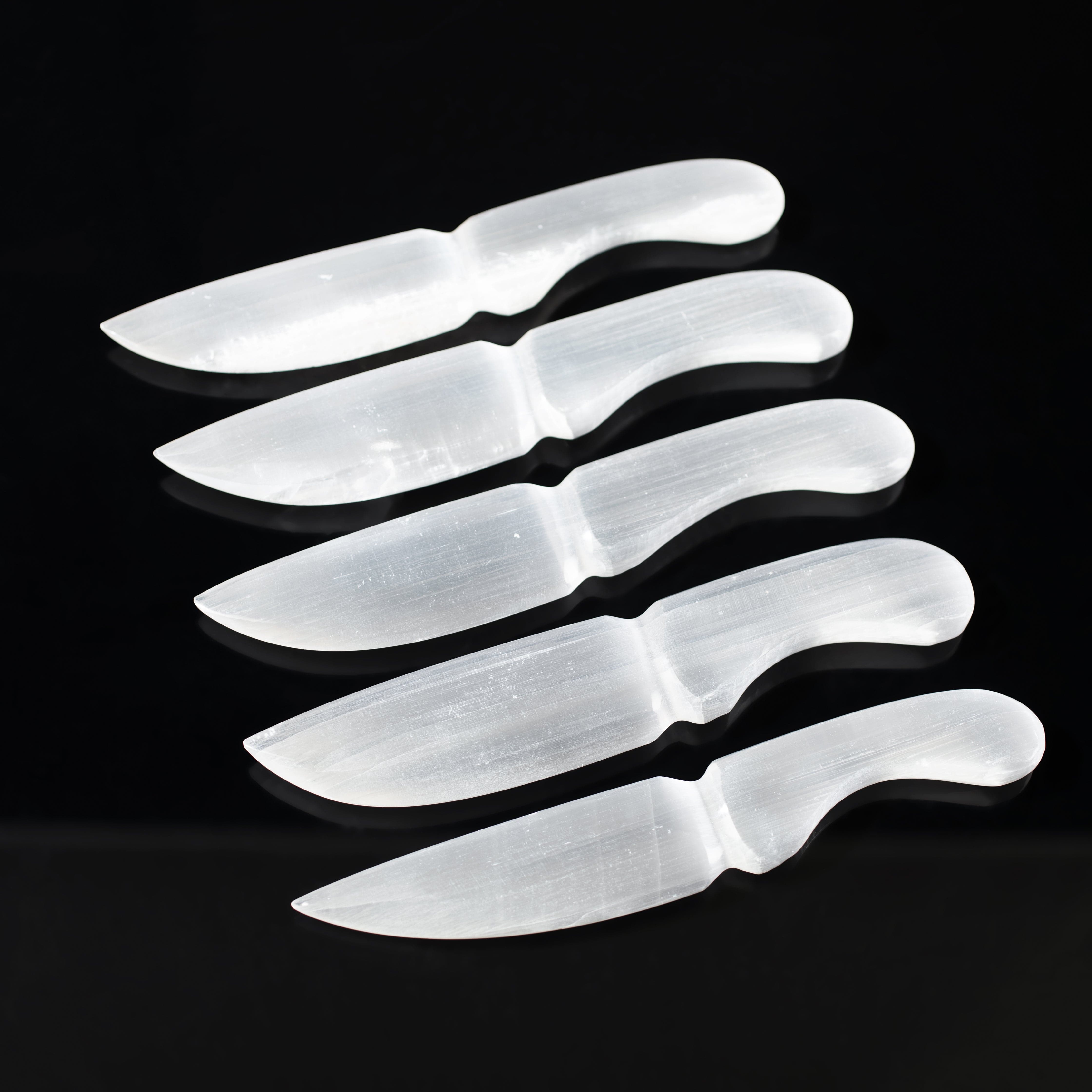 KALIFANO Selenite White Selenite Dagger - 8" SD20x4