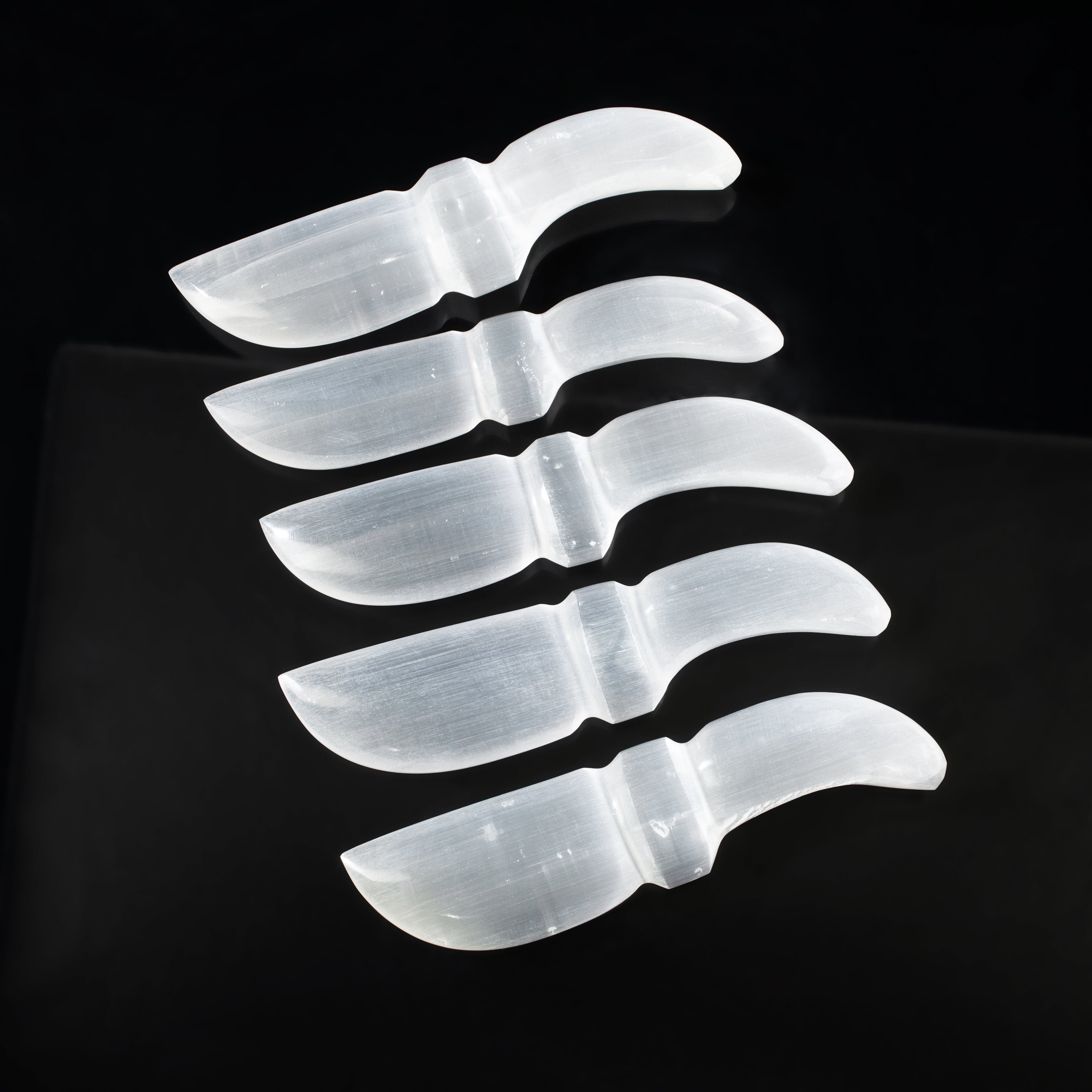 KALIFANO Selenite White Selenite Dagger - 8" SD20x4-2