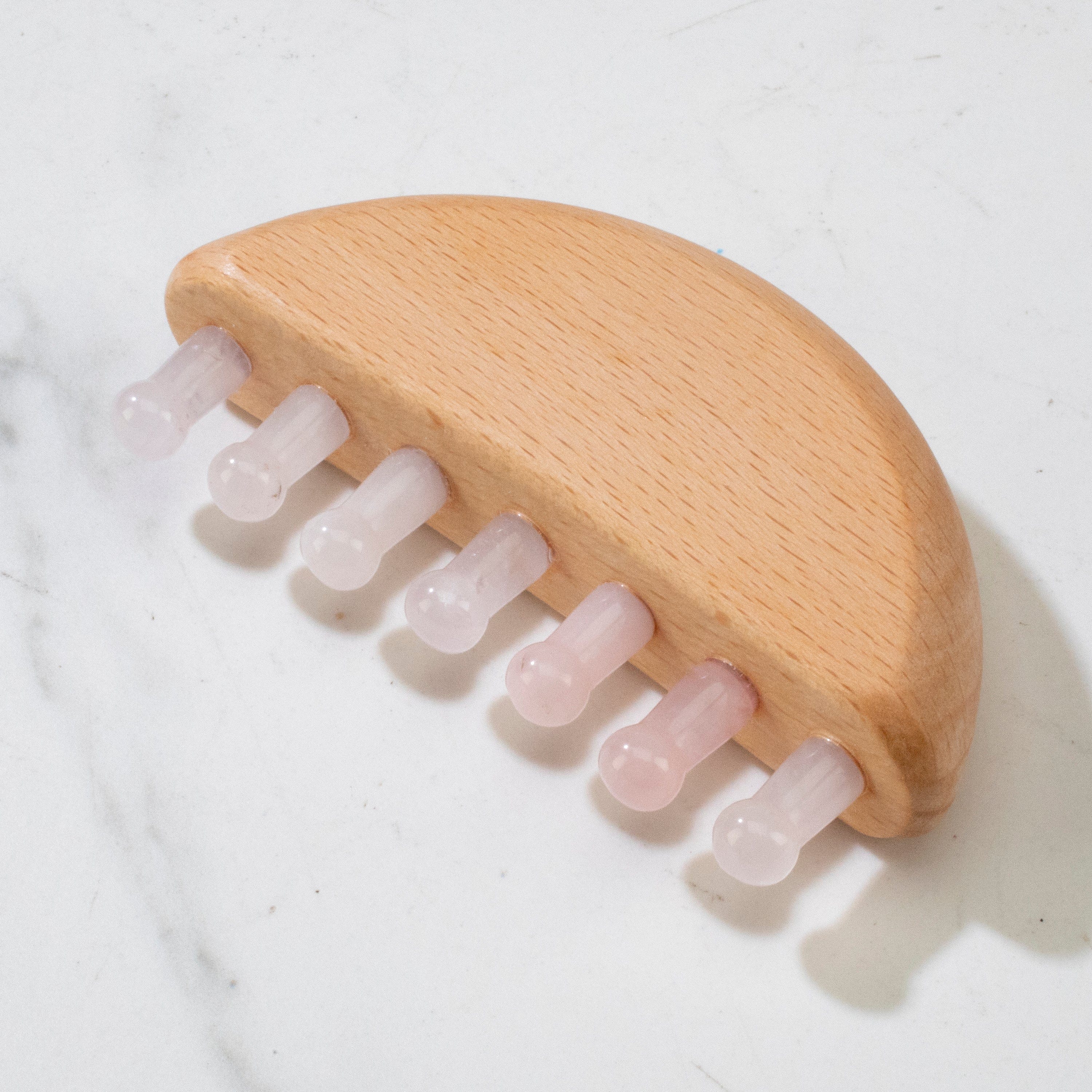 Kalifano Self Care Rose Quartz Scalp Massager MC-RQ