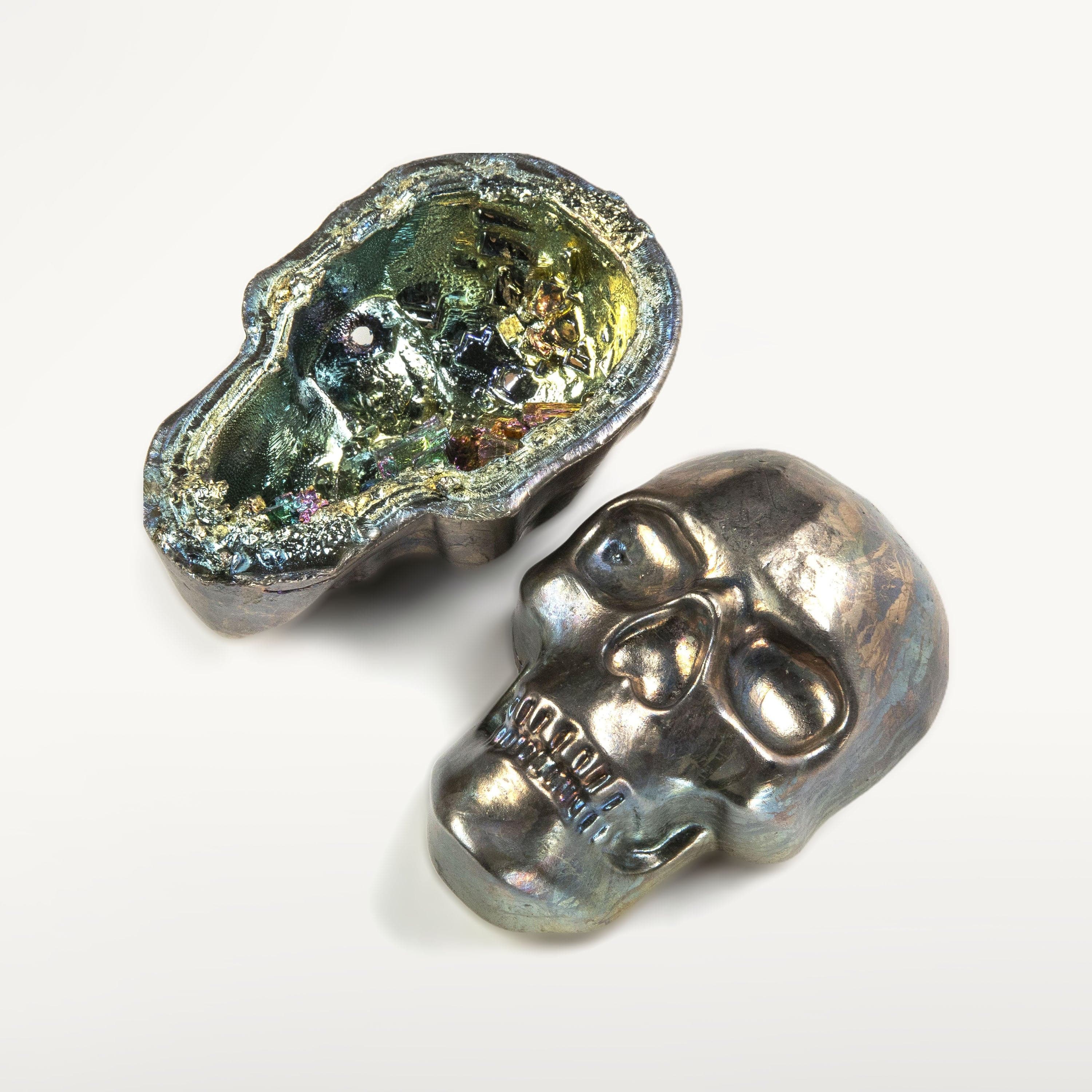 Kalifano Skull Carvings Raw Bismuth Skull BS1600
