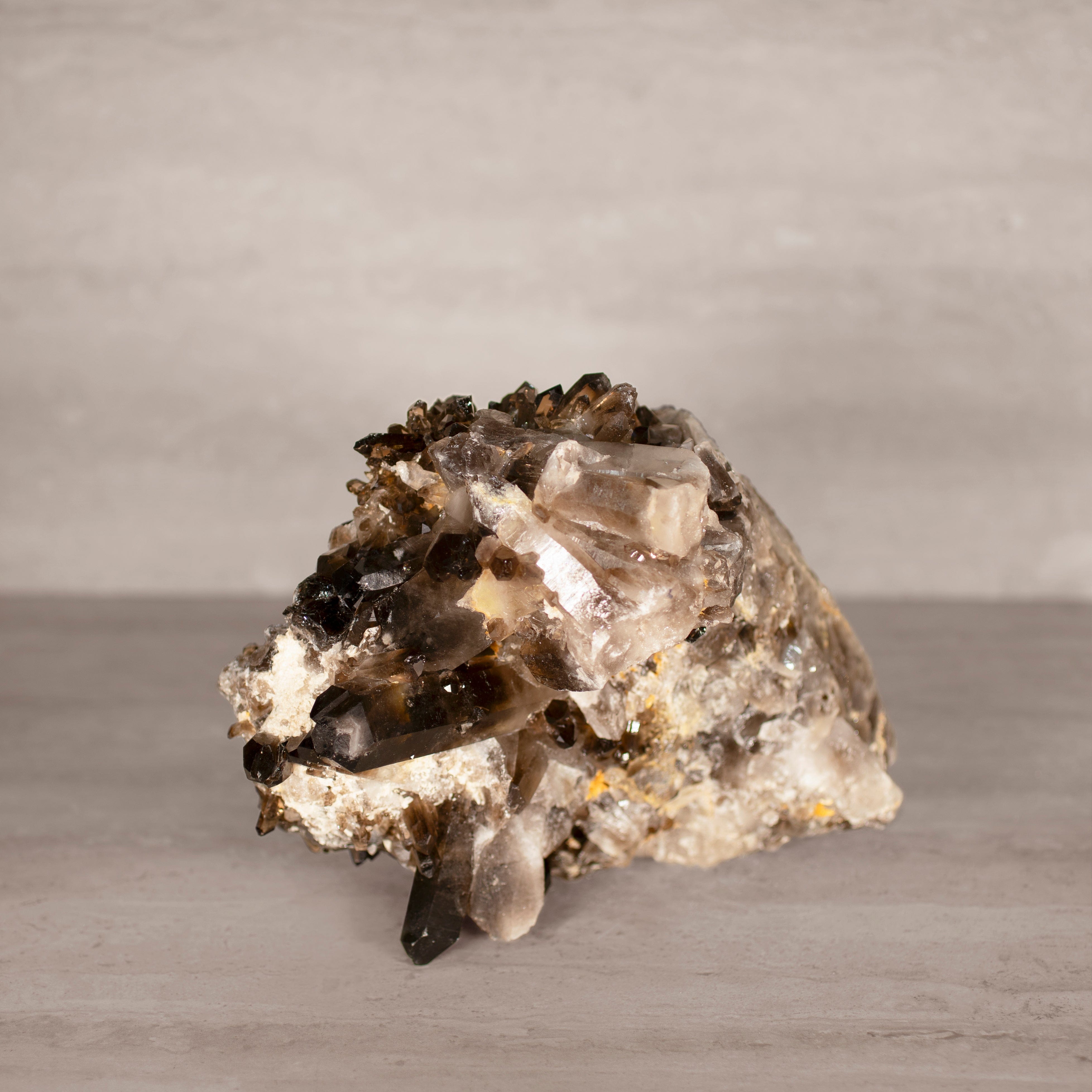 Kalifano Smoky Quartz Smoky Quartz Cluster from Brazil - 10" / 11 lbs SQ4800.008