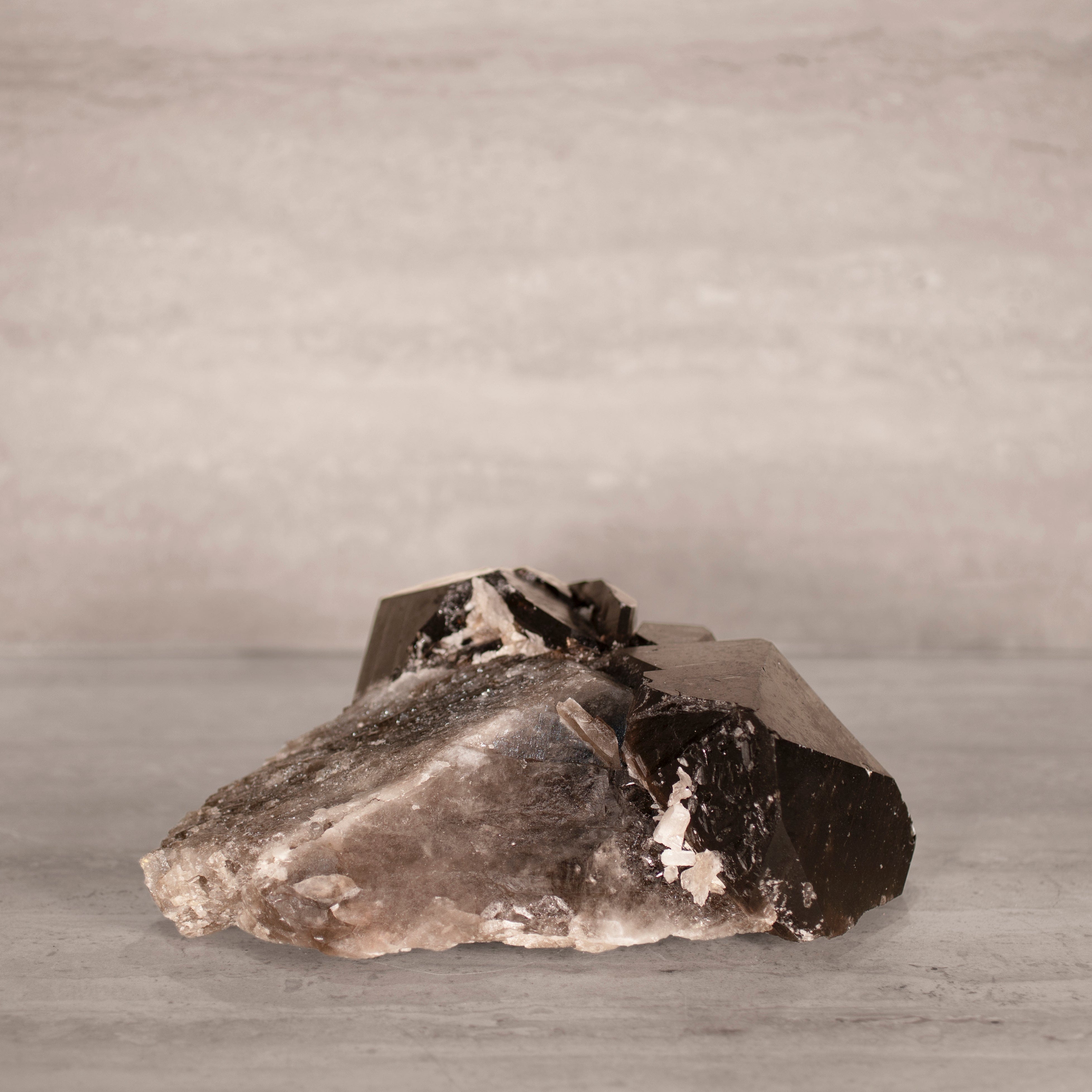 Kalifano Smoky Quartz Smoky Quartz Cluster from Brazil - 10" / 12 lbs SQ5400.001