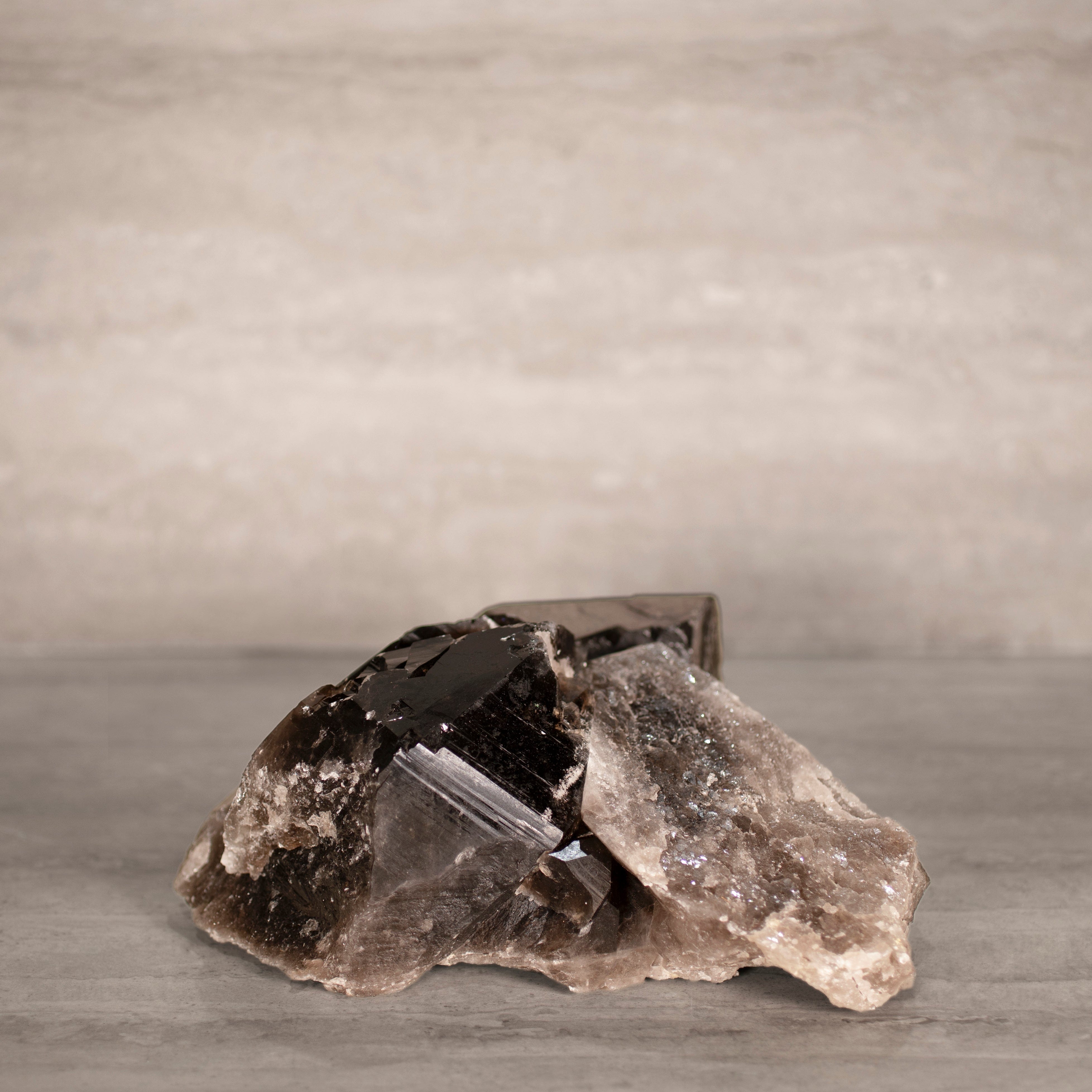 Kalifano Smoky Quartz Smoky Quartz Cluster from Brazil - 10" / 12 lbs SQ5400.001