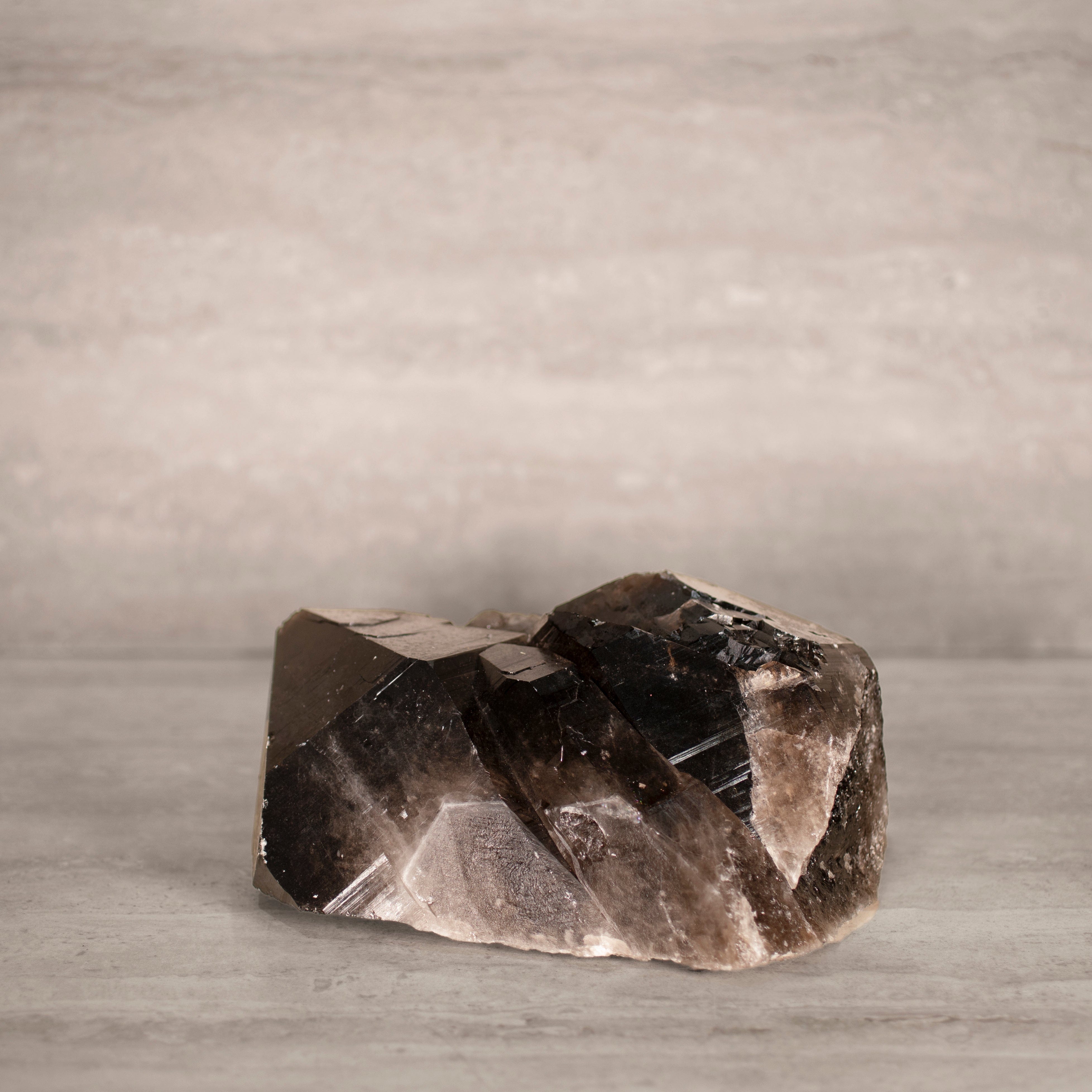 Kalifano Smoky Quartz Smoky Quartz Cluster from Brazil - 10" / 12 lbs SQ5400.001