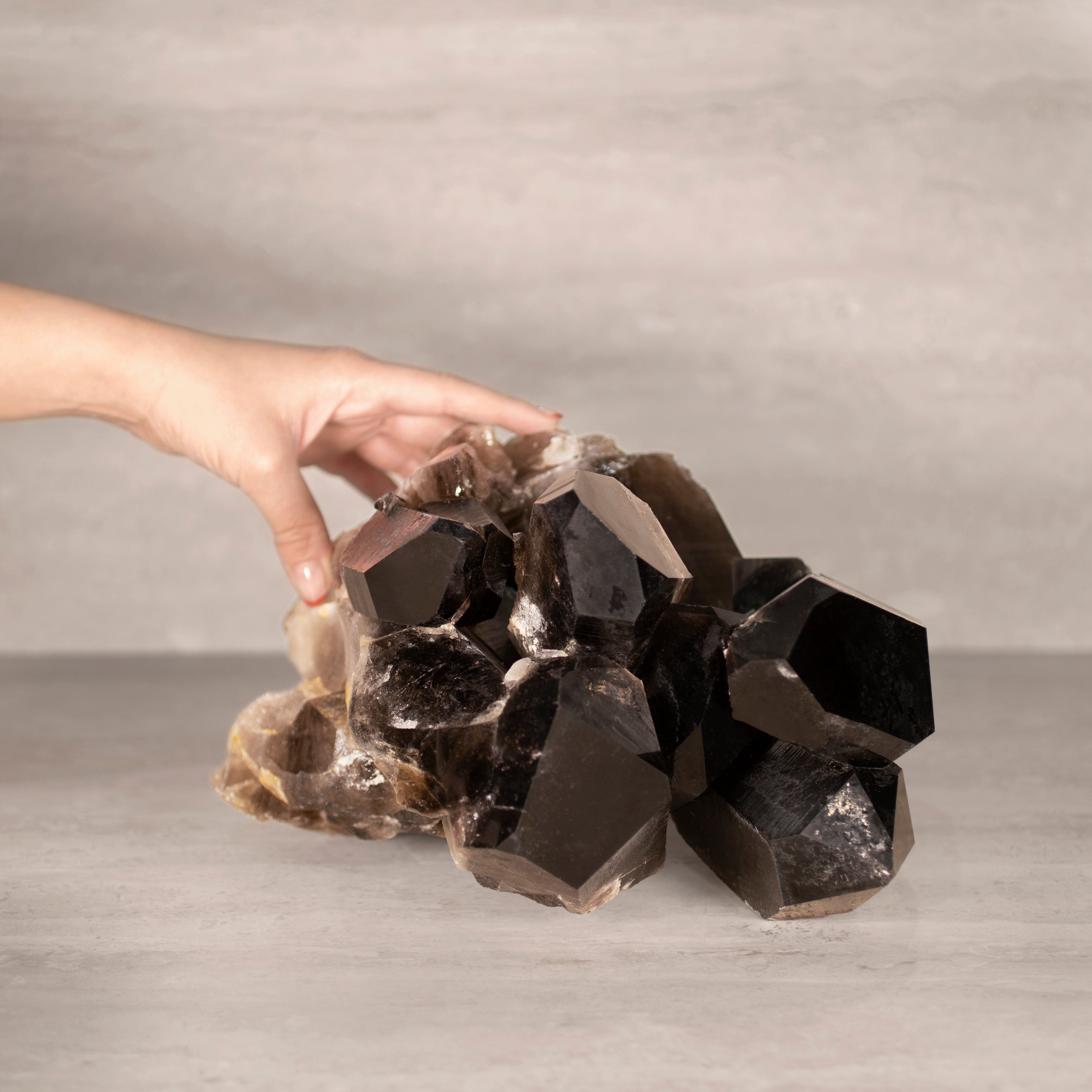 Kalifano Smoky Quartz Smoky Quartz Cluster from Brazil - 10.25" / 22 lbs SQ9400.001