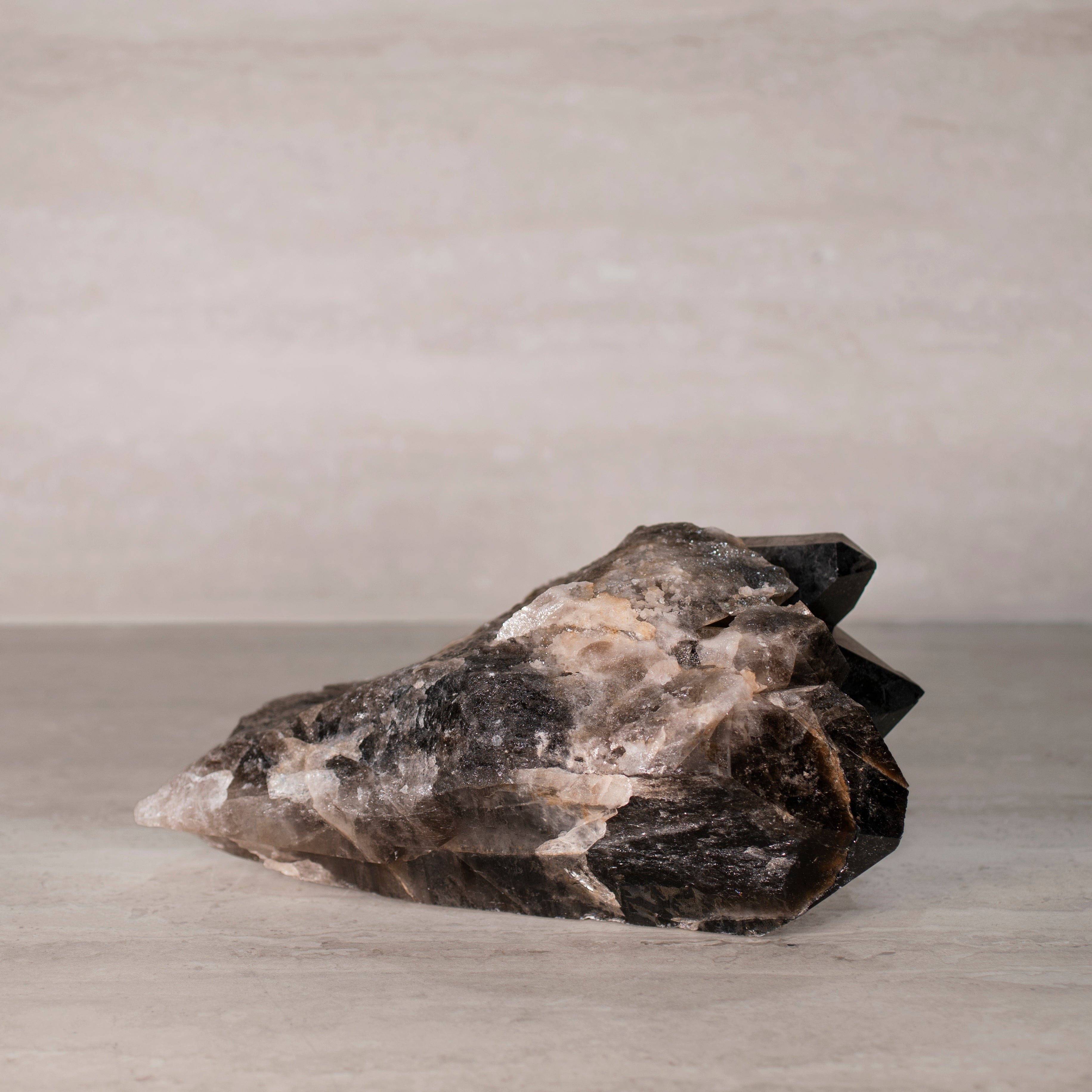 Kalifano Smoky Quartz Smoky Quartz Cluster from Brazil - 10.5" / 10 lbs SQ4200.002