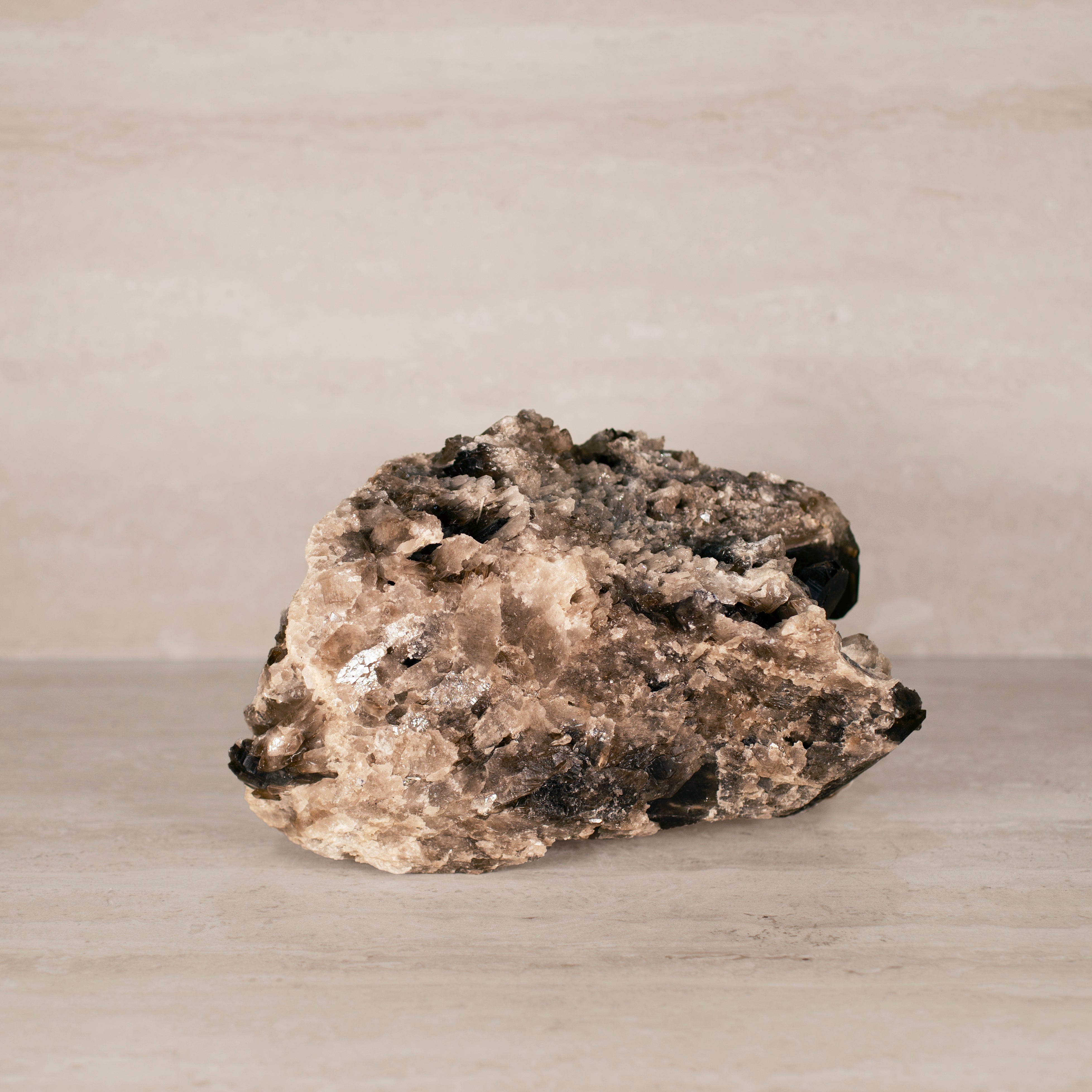Kalifano Smoky Quartz Smoky Quartz Cluster from Brazil - 10.5" / 17 lbs SQ7400.001