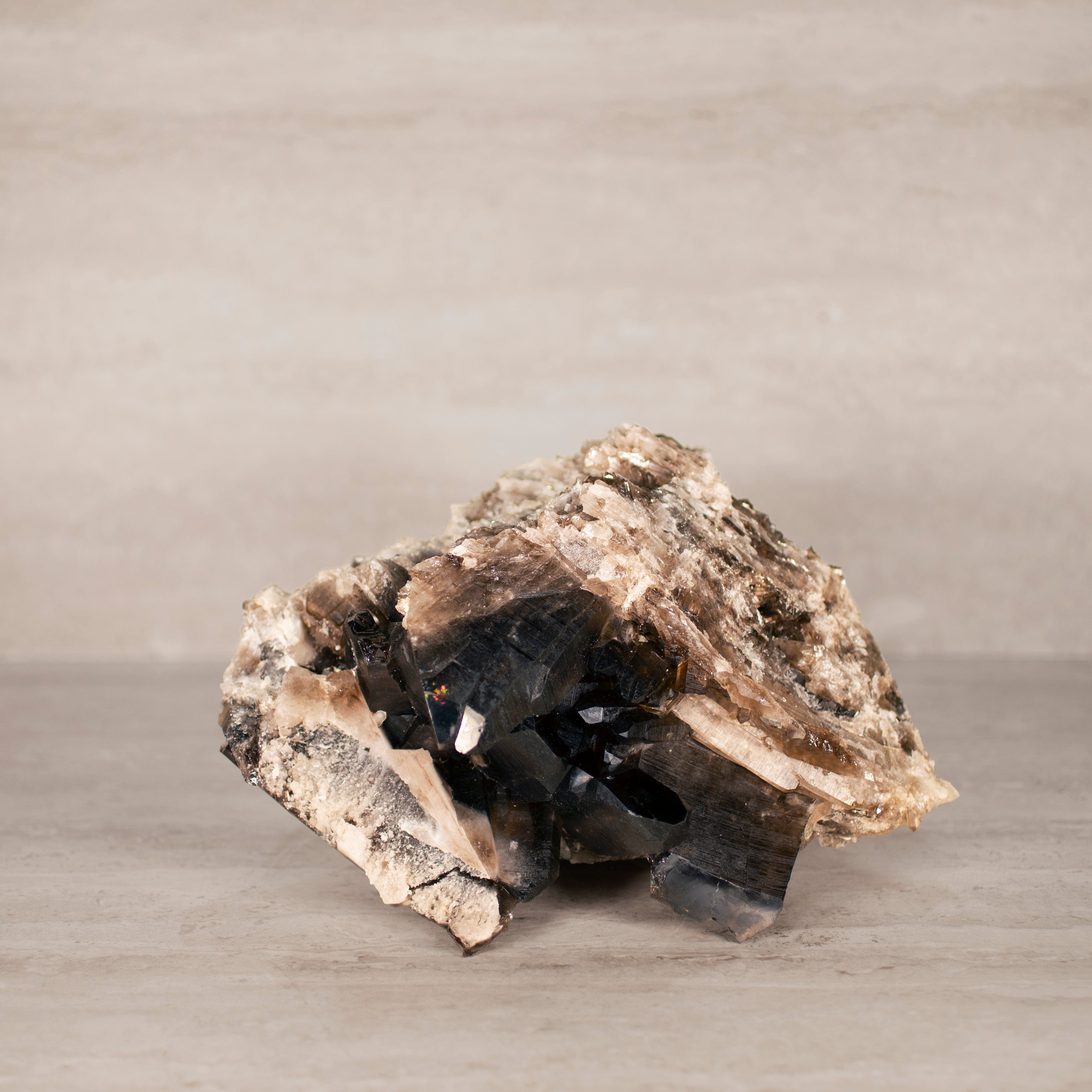 Kalifano Smoky Quartz Smoky Quartz Cluster from Brazil - 10.5" / 17 lbs SQ7400.001