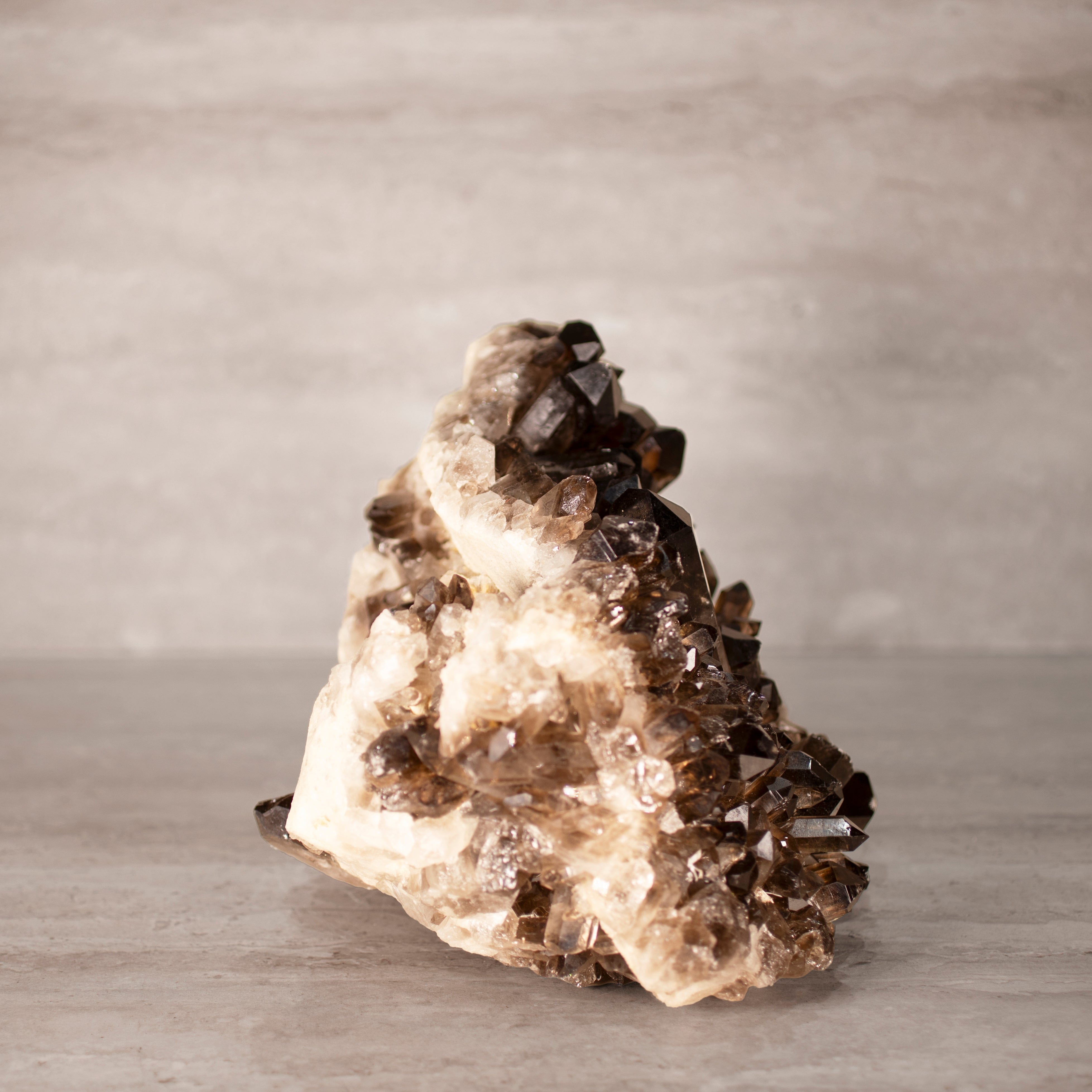 Kalifano Smoky Quartz Smoky Quartz Cluster from Brazil - 10.75" / 19 lbs SQ8400.004