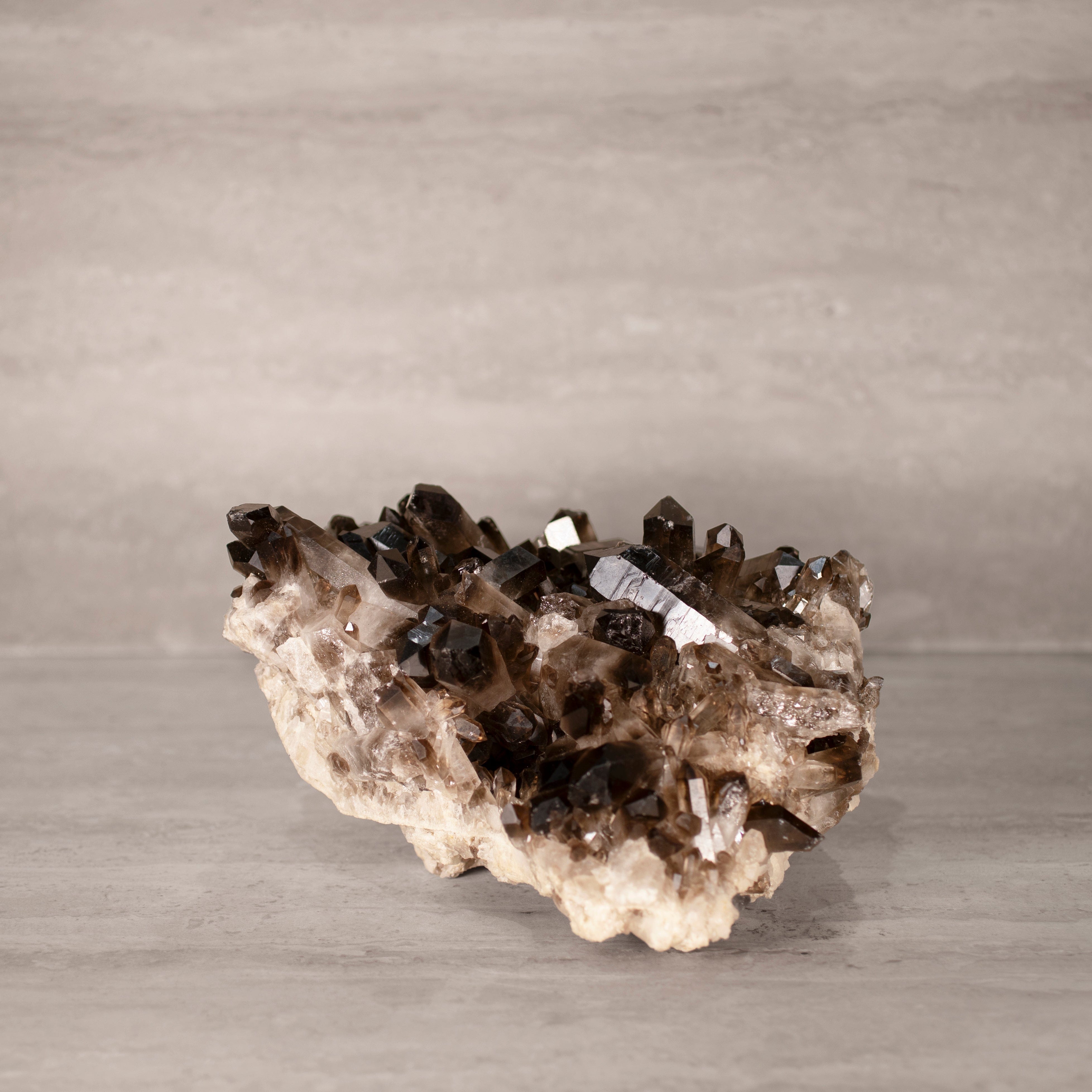 Kalifano Smoky Quartz Smoky Quartz Cluster from Brazil - 11.25" / 18 lbs SQ7800.006