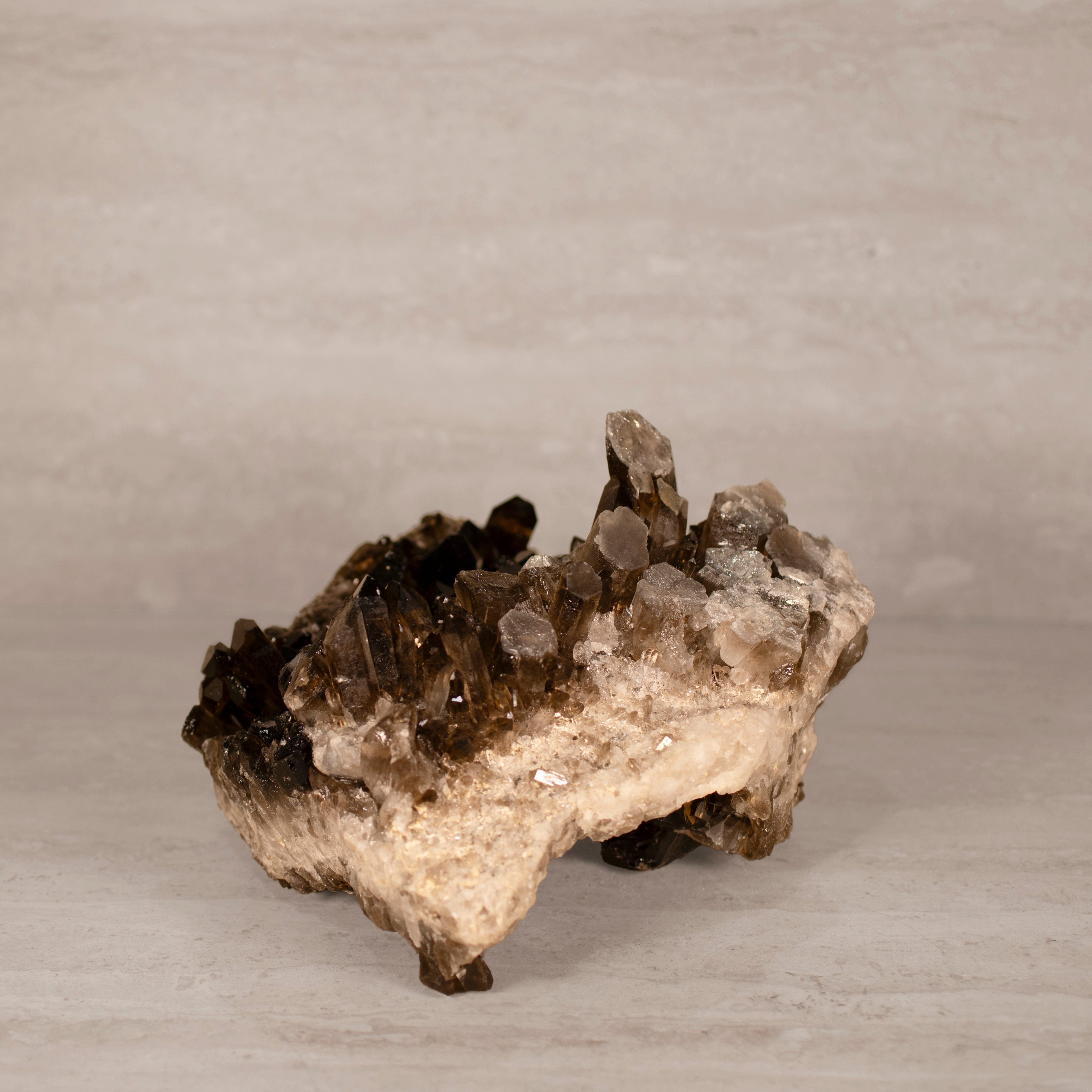 Kalifano Smoky Quartz Smoky Quartz Cluster from Brazil - 11.5" / 13 lbs SQ6000.005
