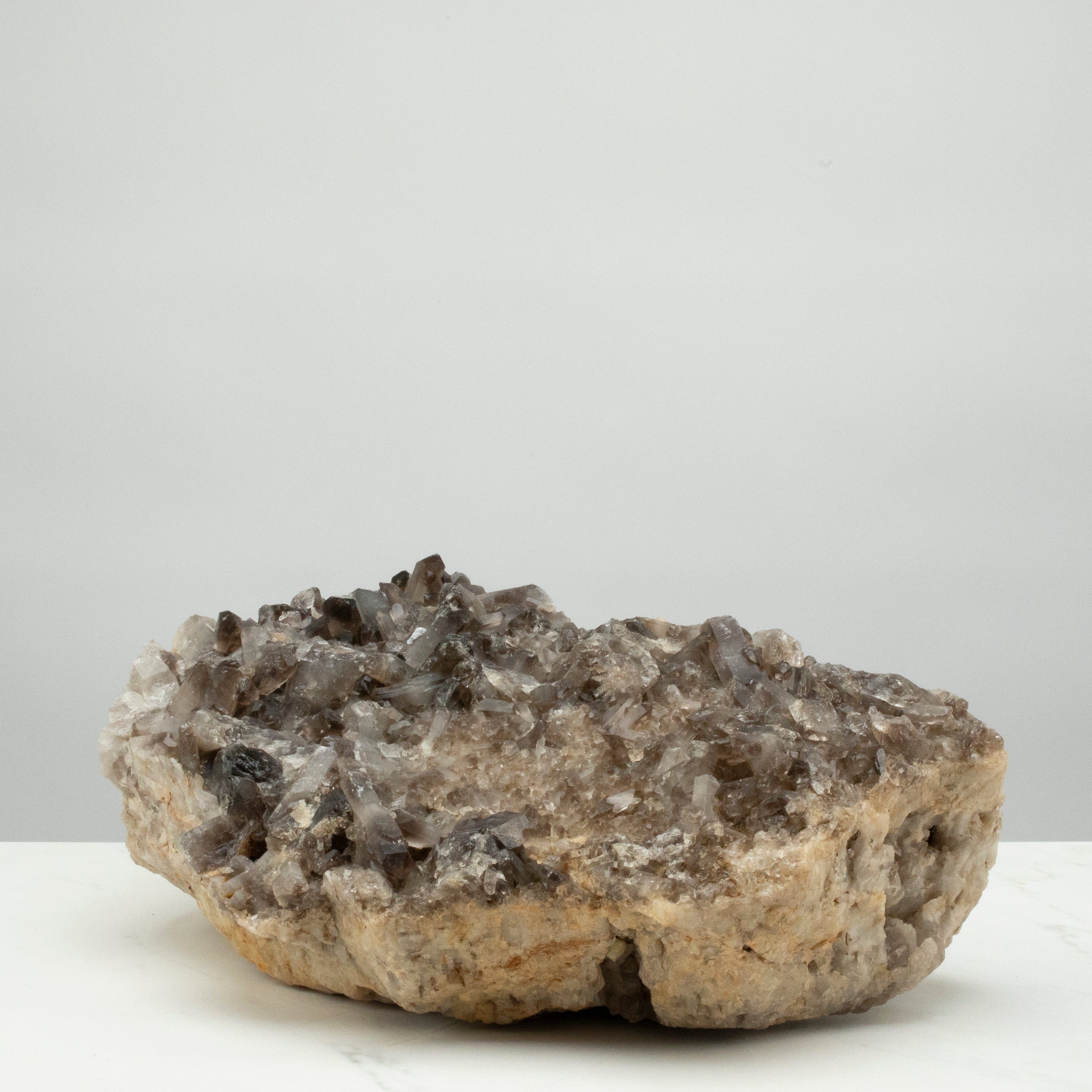 Kalifano Smoky Quartz Smoky Quartz Cluster from Brazil - 15" / 32 lbs SQ6000.002