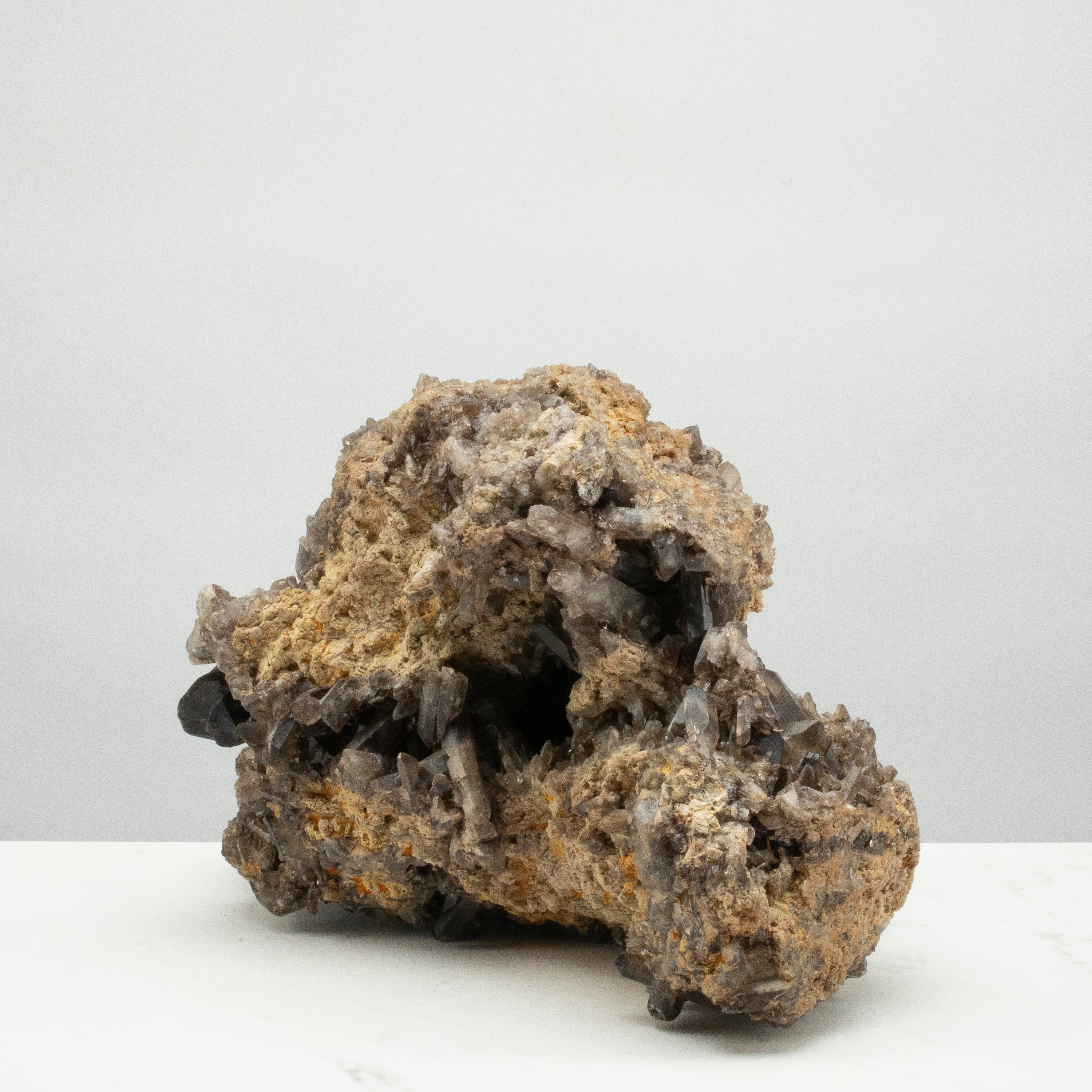 Kalifano Smoky Quartz Smoky Quartz Cluster from Brazil - 16" / 29.5 lbs SQ5600.004