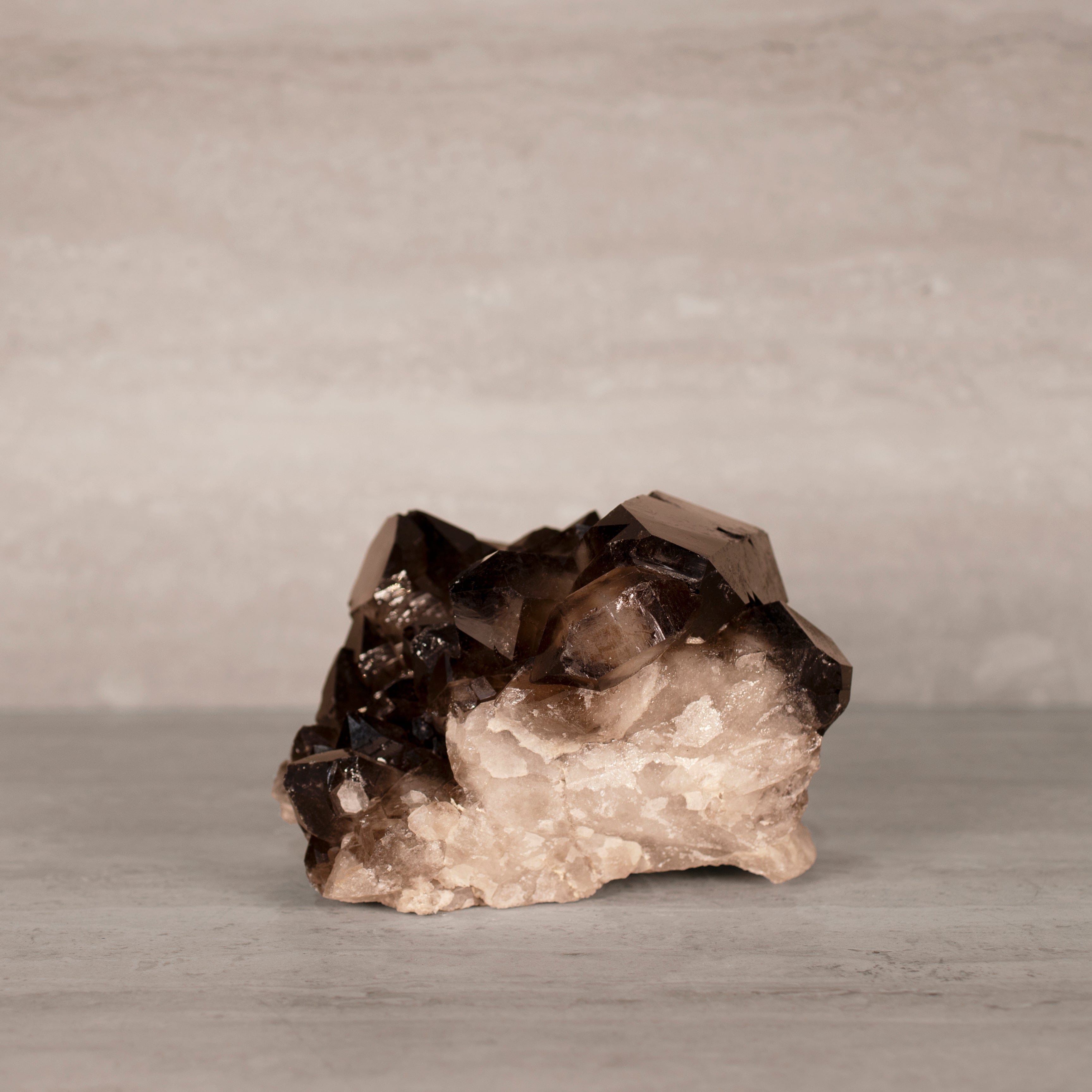 Kalifano Smoky Quartz Smoky Quartz Cluster from Brazil - 6.5" / 9 lbs SQ3800.002