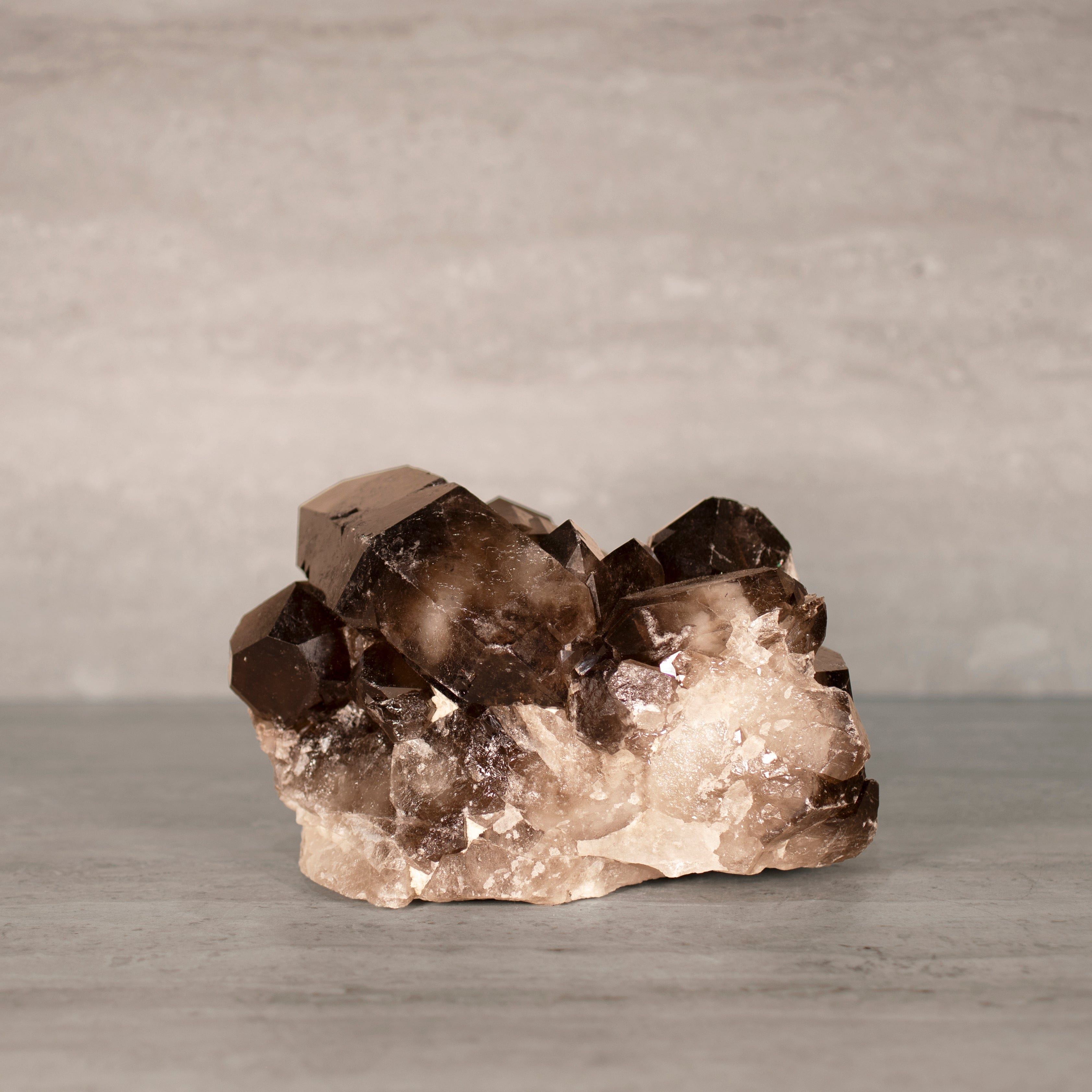 Kalifano Smoky Quartz Smoky Quartz Cluster from Brazil - 6.5" / 9 lbs SQ3800.002