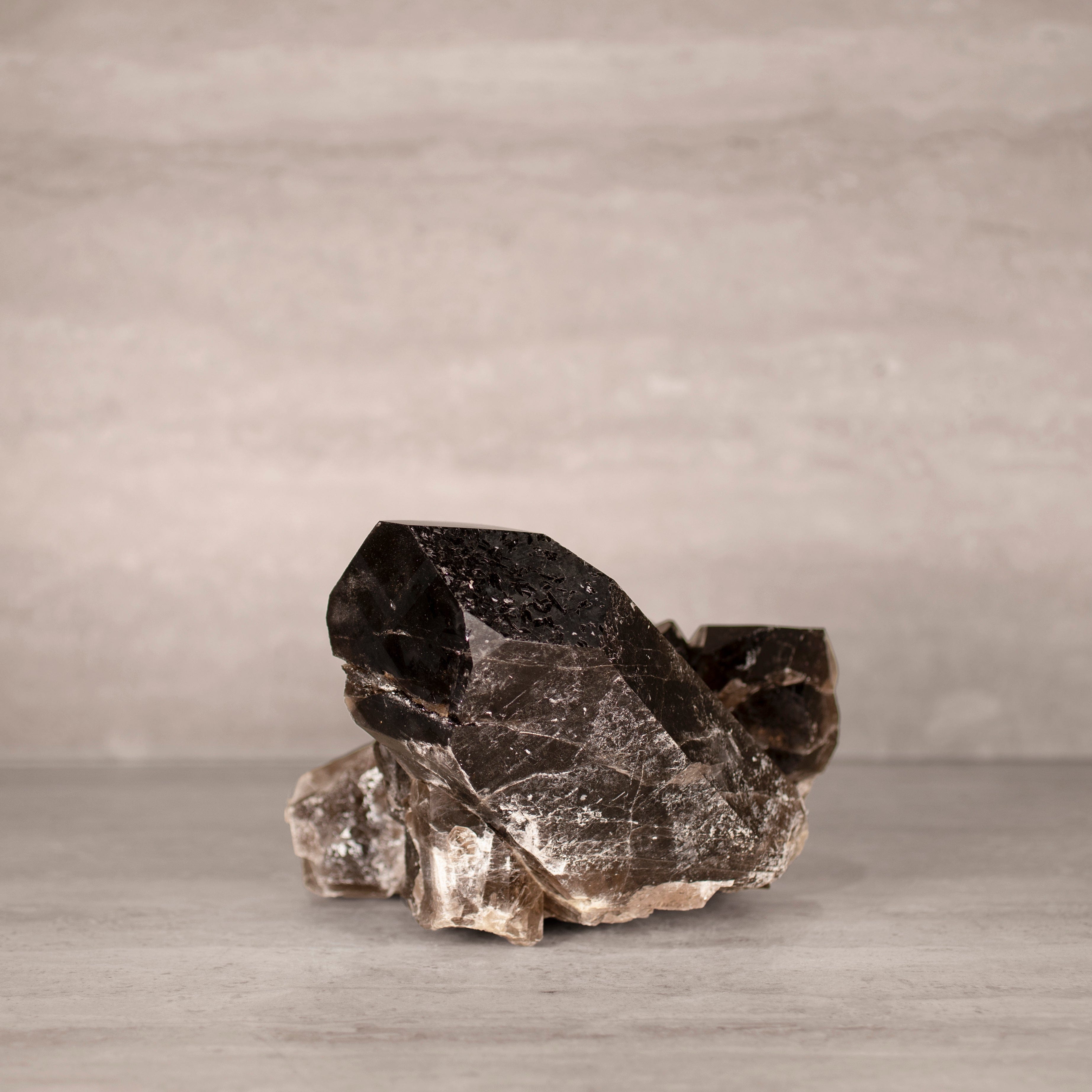 Kalifano Smoky Quartz Smoky Quartz Cluster from Brazil - 7" / 10 lbs SQ4000.001