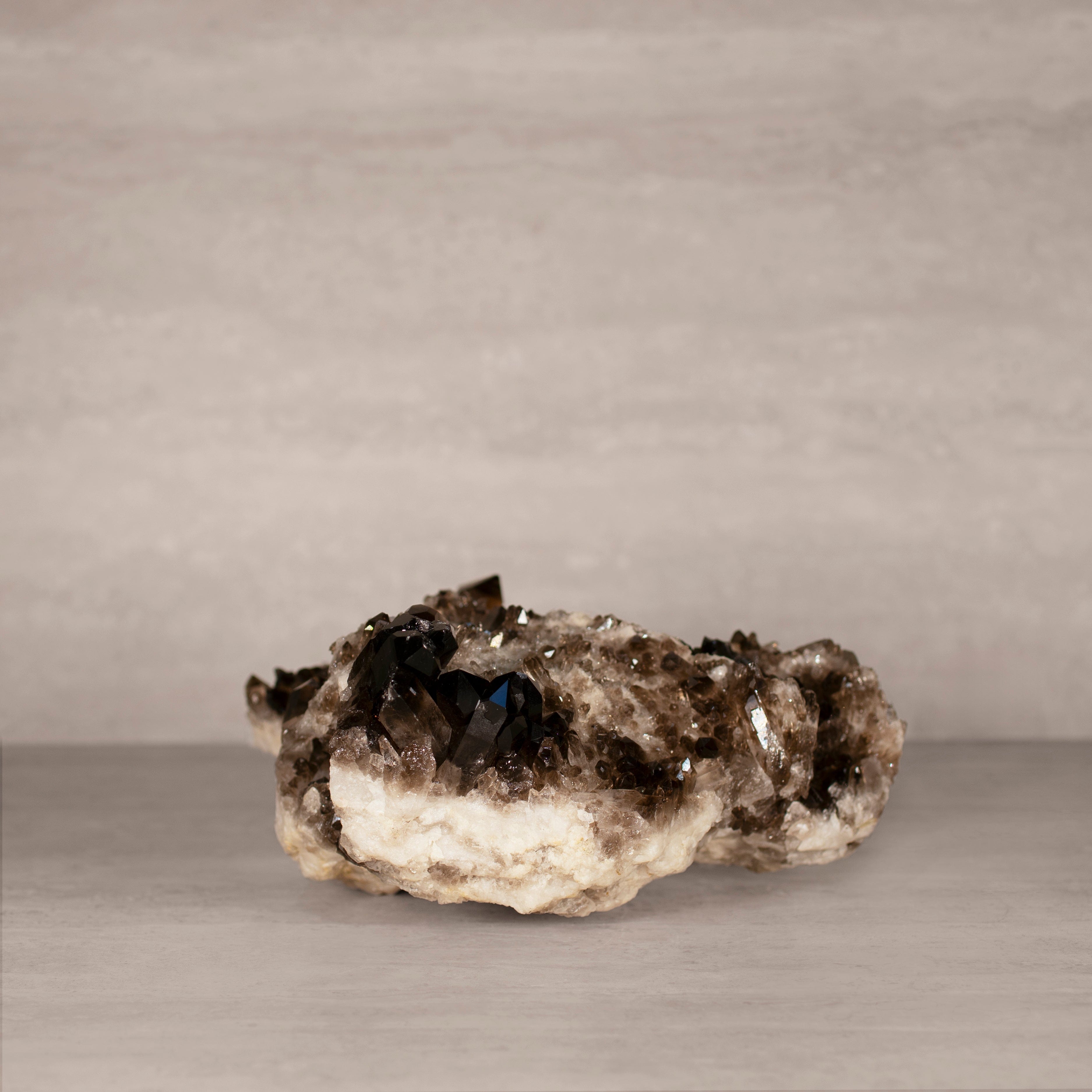 Kalifano Smoky Quartz Smoky Quartz Cluster from Brazil - 9.5" / 8 lbs SQ3800.006