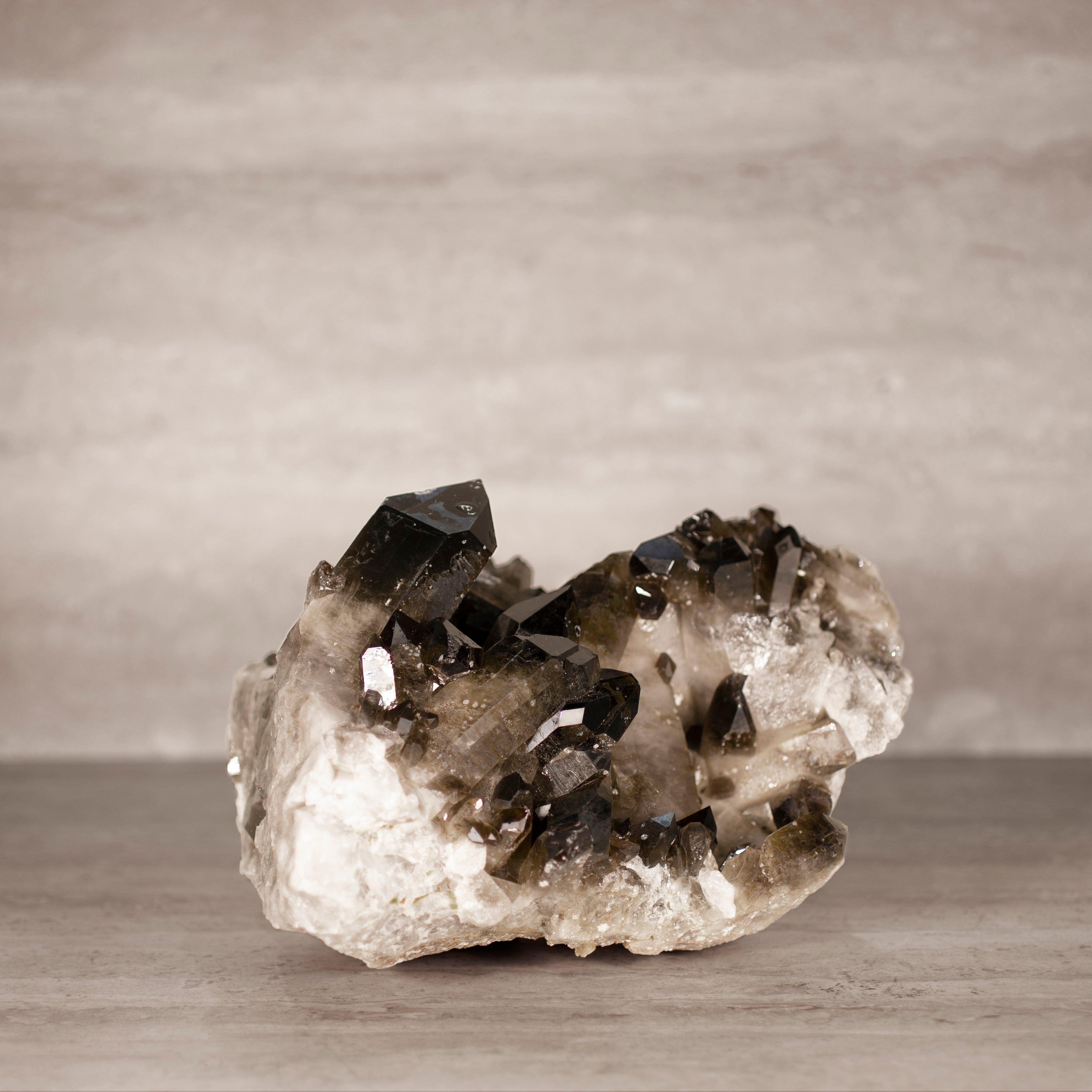 Kalifano Smoky Quartz Smoky Quartz Cluster from Brazil - 9.75" / 13 lbs SQ5800.002