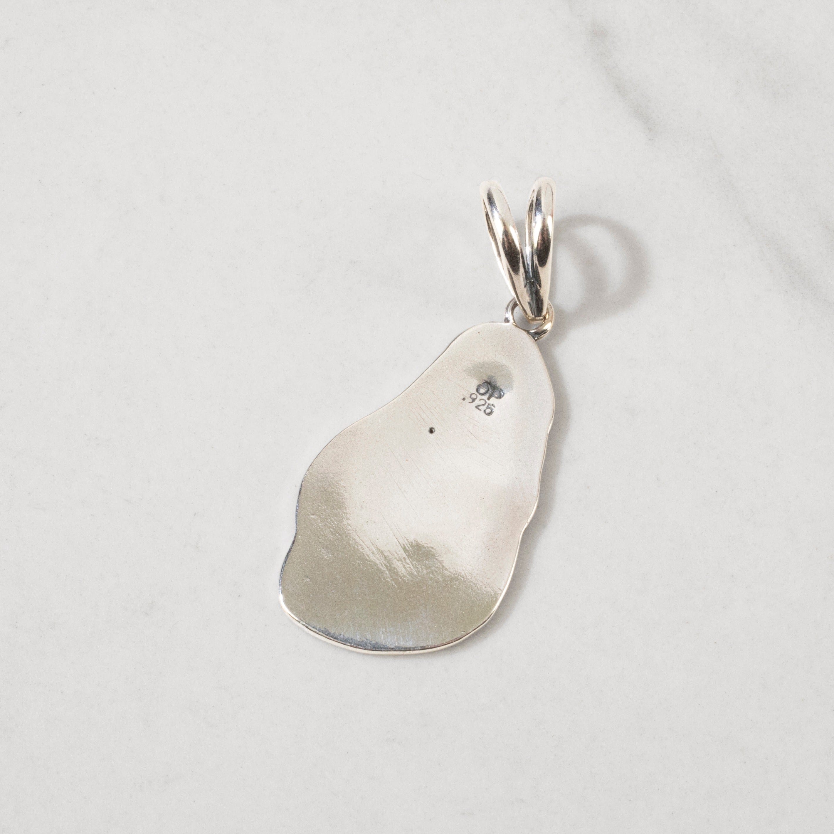 Kalifano Southwest Silver Jewelry Bear Paw 925 Sterling Silver USA Handmade Pendant NMN.2182.SS