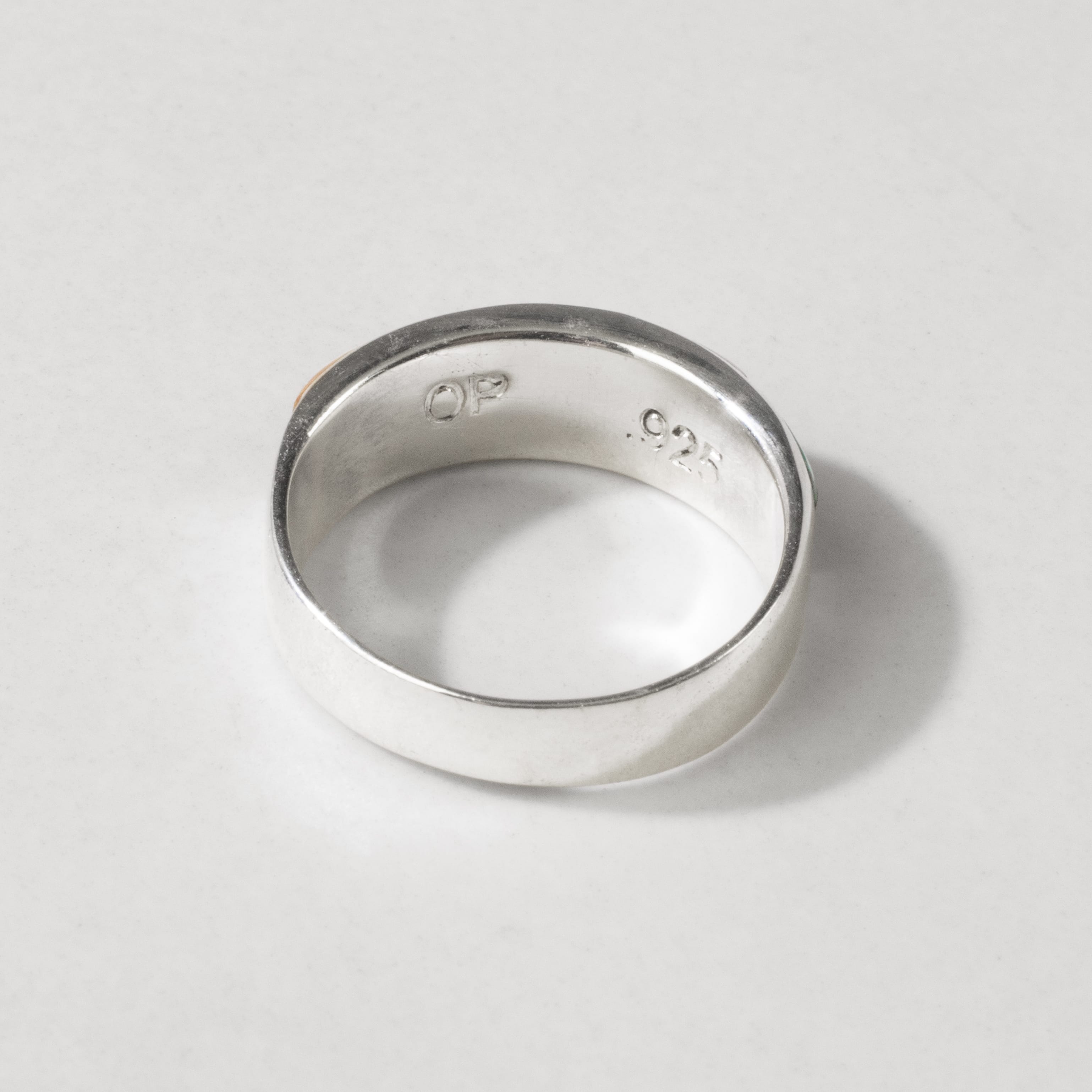 Kalifano Southwest Silver Jewelry Multi Gemstone 925 Sterling Silver Ring Handmade with Laboratory Opal Accent