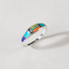 Multi Gemstone 925 Sterling Silver Ring USA Handmade with Turquoise
