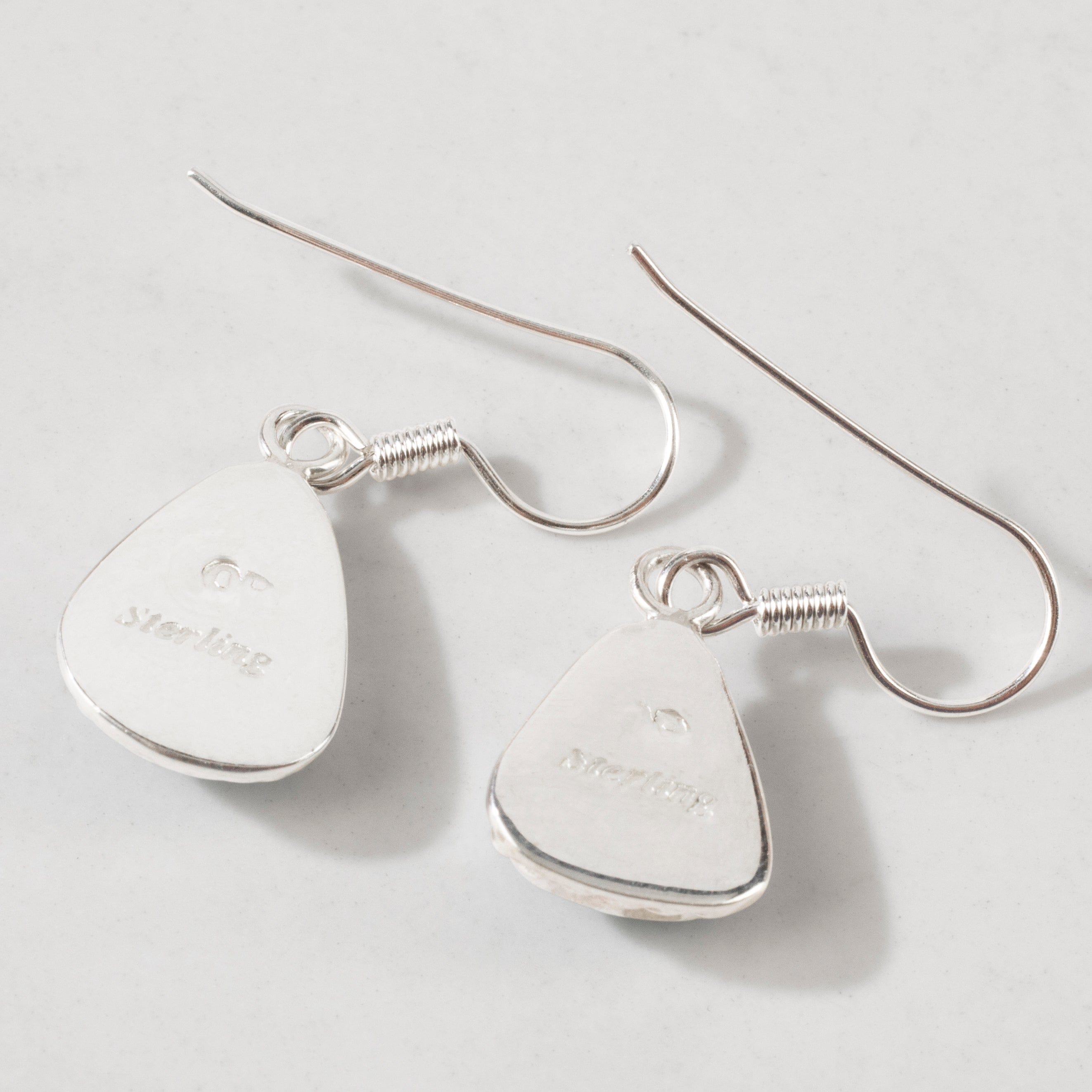 Kalifano Southwest Silver Jewelry Turquoise Dangle 925 Sterling Silver USA Handmade Earrings with French Hook Backing NME.0028.TQ
