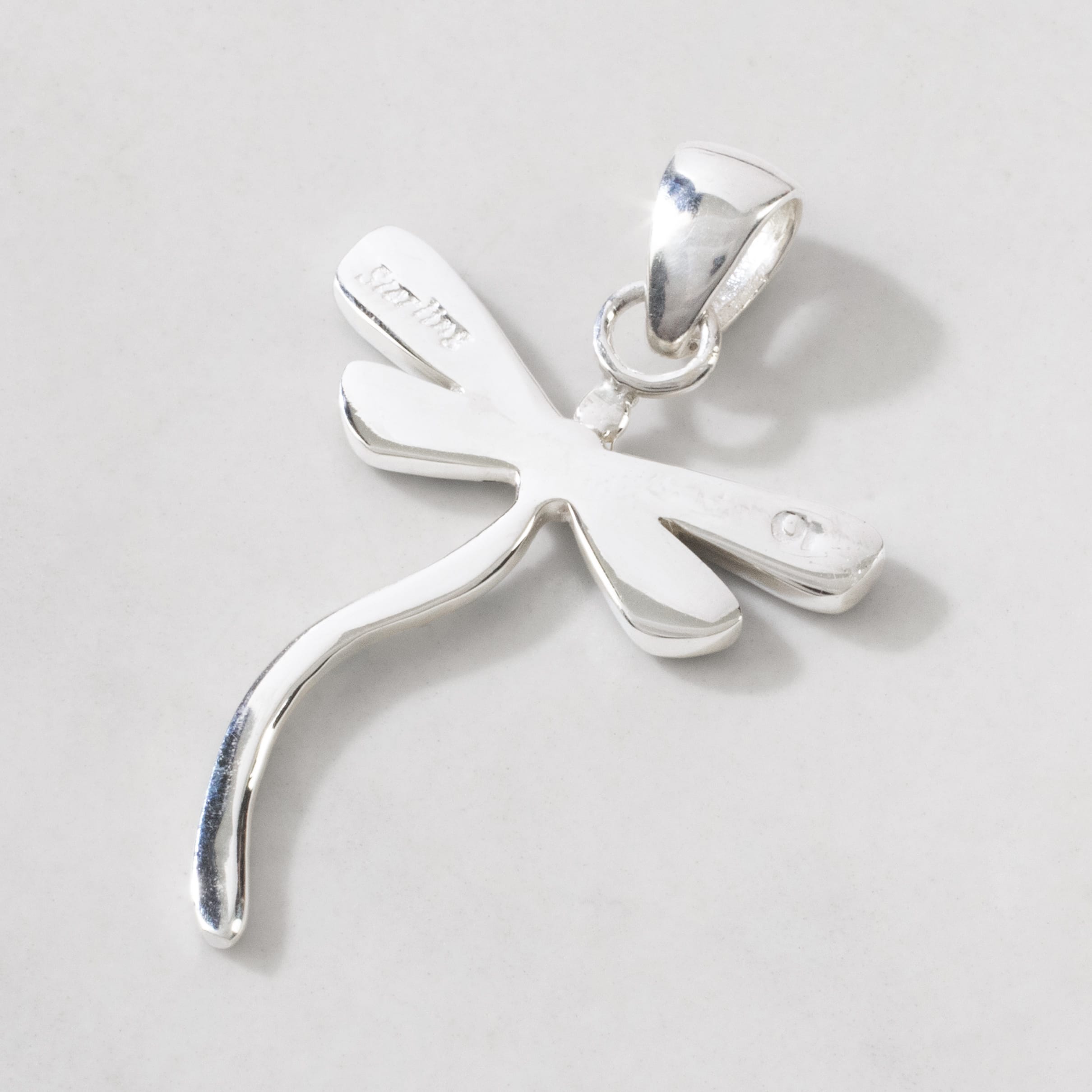 Kalifano Southwest Silver Jewelry Turquoise Dragonfly 925 Sterling Silver Pendant USA Handmade with Aqua Opal Accent NMN.0893.TQ