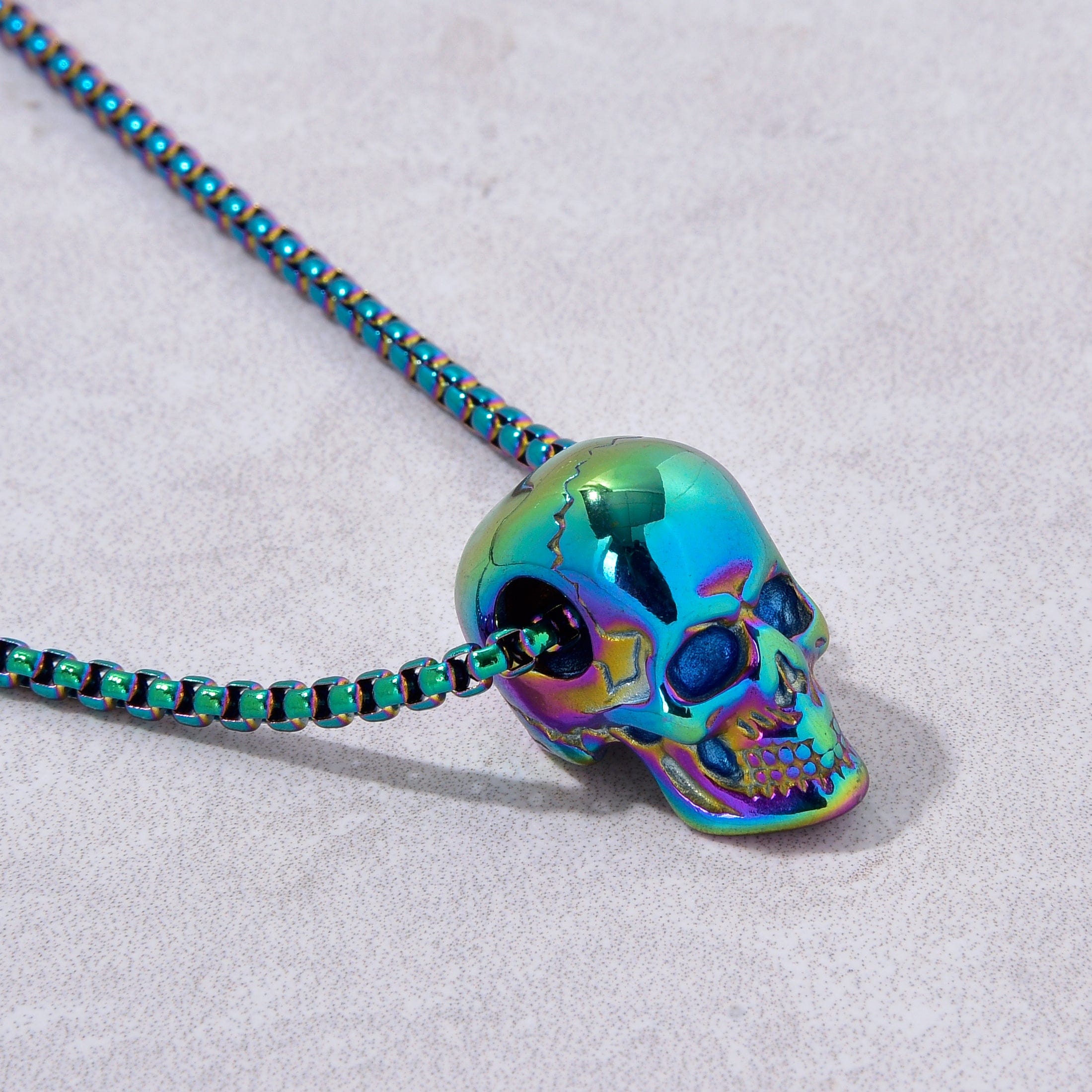 Kalifano Steel Hearts Jewelry Aurora Borealis Steel Hearts Necklace SHN533-AB