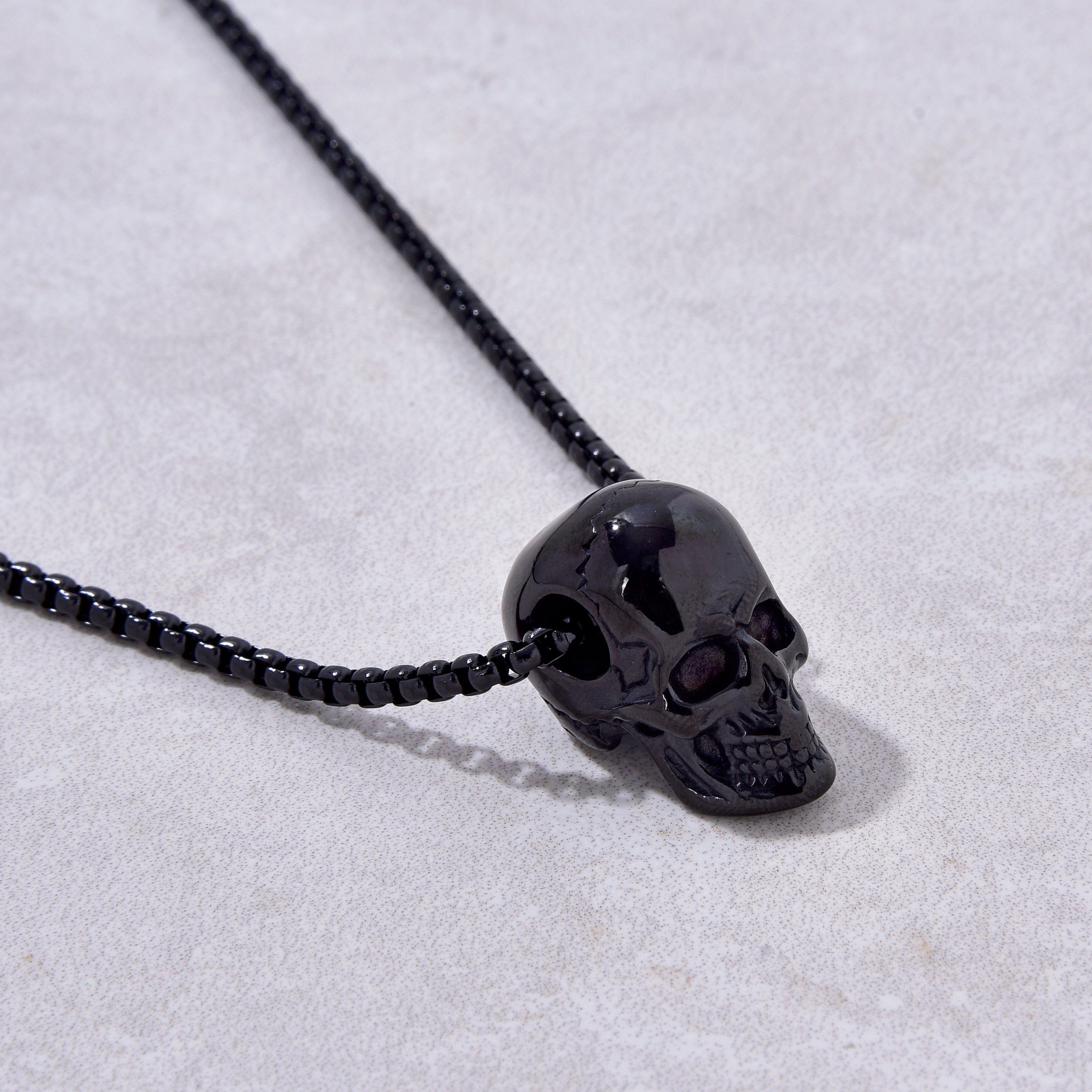 Kalifano Steel Hearts Jewelry Black Gun Metal Steel Hearts Necklace SHN533-B