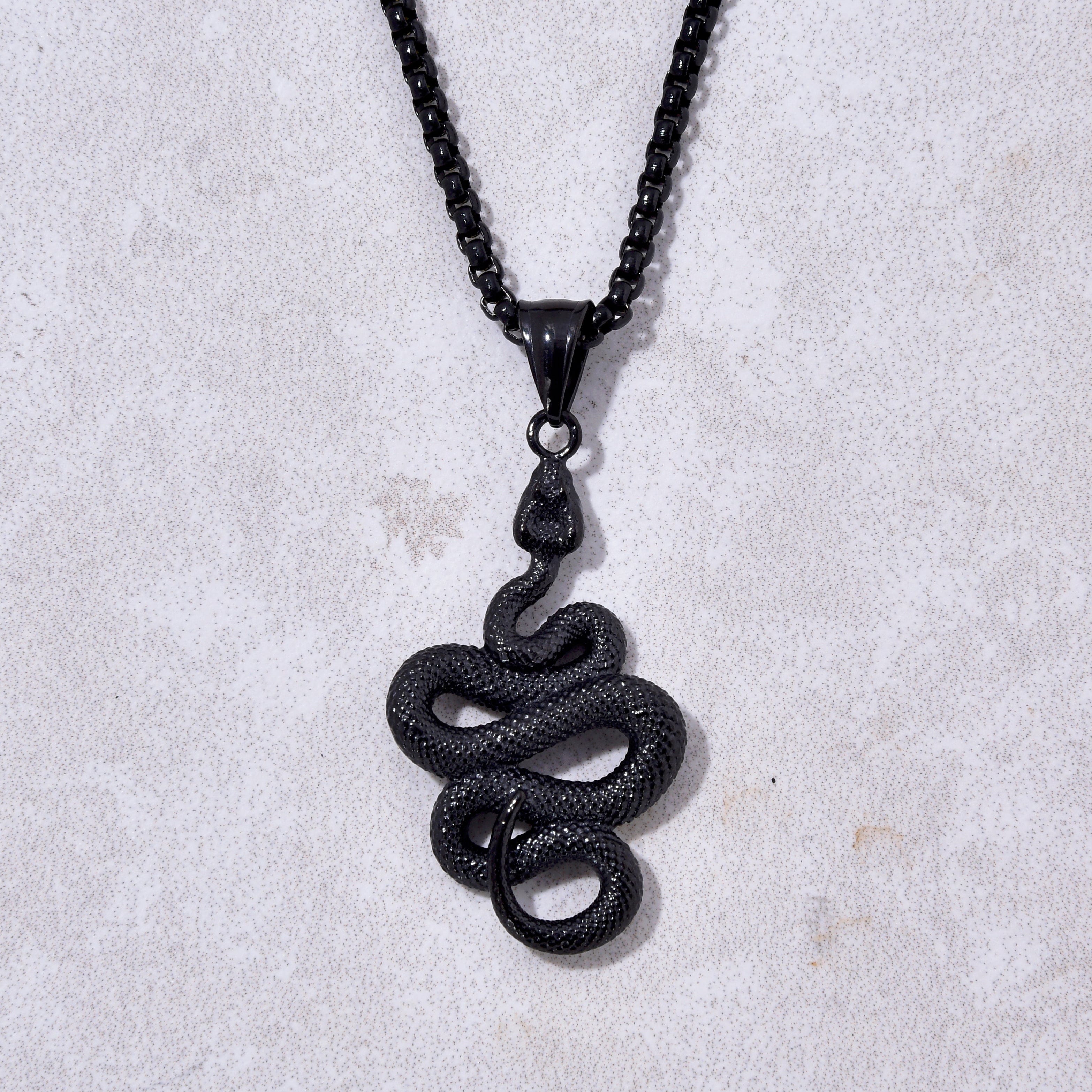 Kalifano Steel Hearts Jewelry Black Gun Metal Steel Hearts Necklace SHN535-B