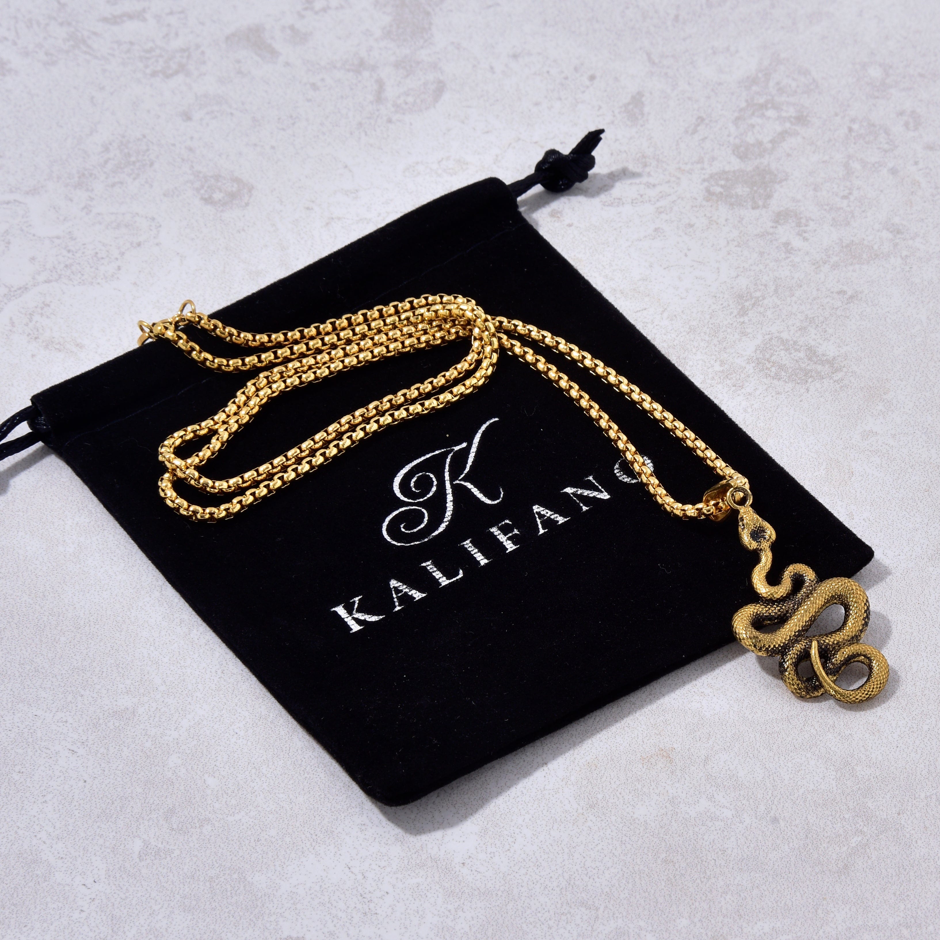 Kalifano Steel Hearts Jewelry Gold Steel Hearts Necklace SHN535-G