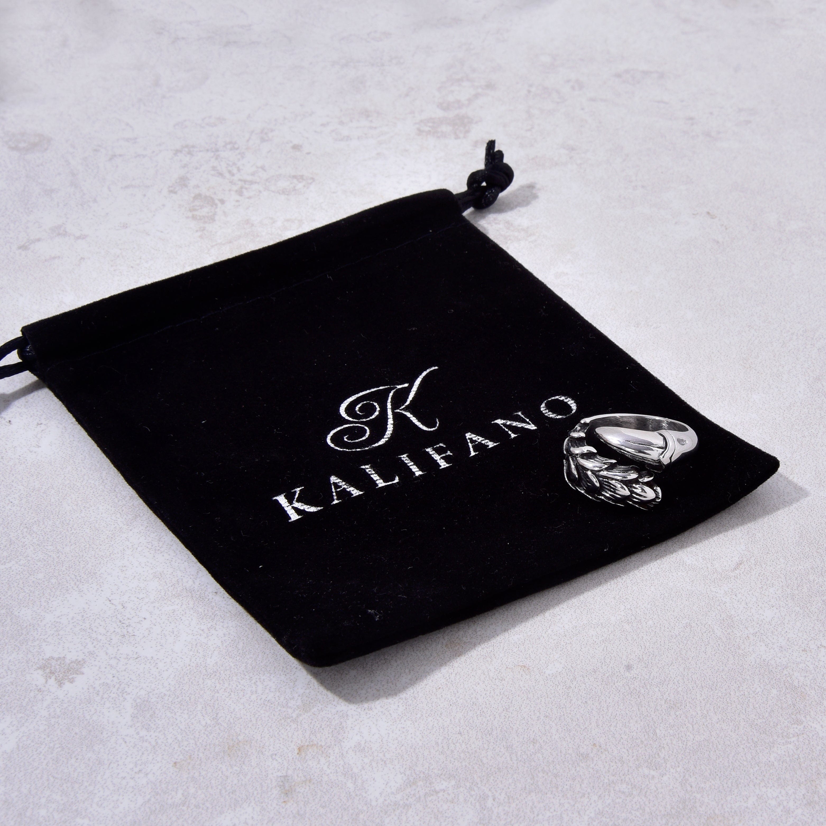 Kalifano Steel Hearts Jewelry Silver Claw Steel Hearts Ring