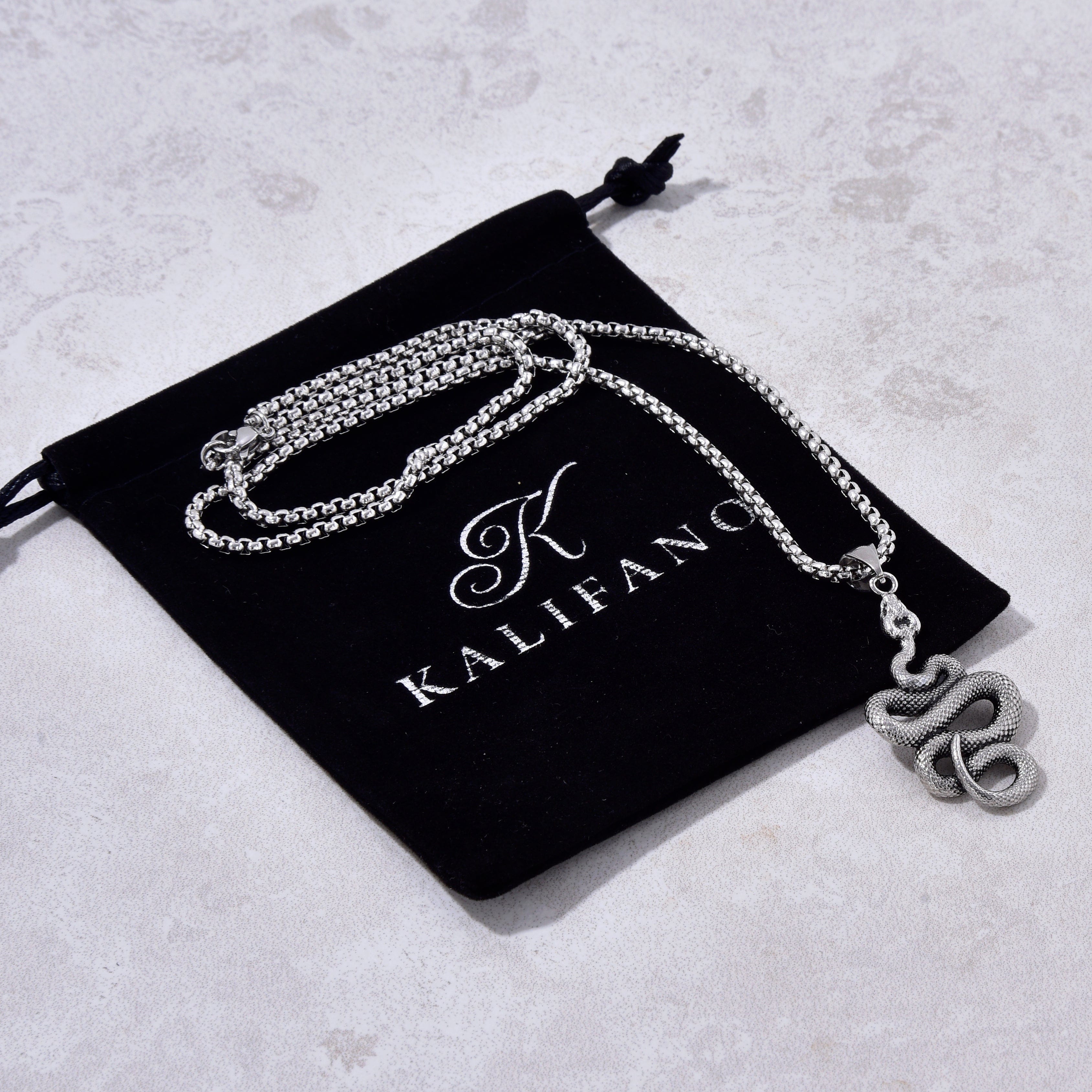 Kalifano Steel Hearts Jewelry Silver Steel Hearts Necklace SHN535-S